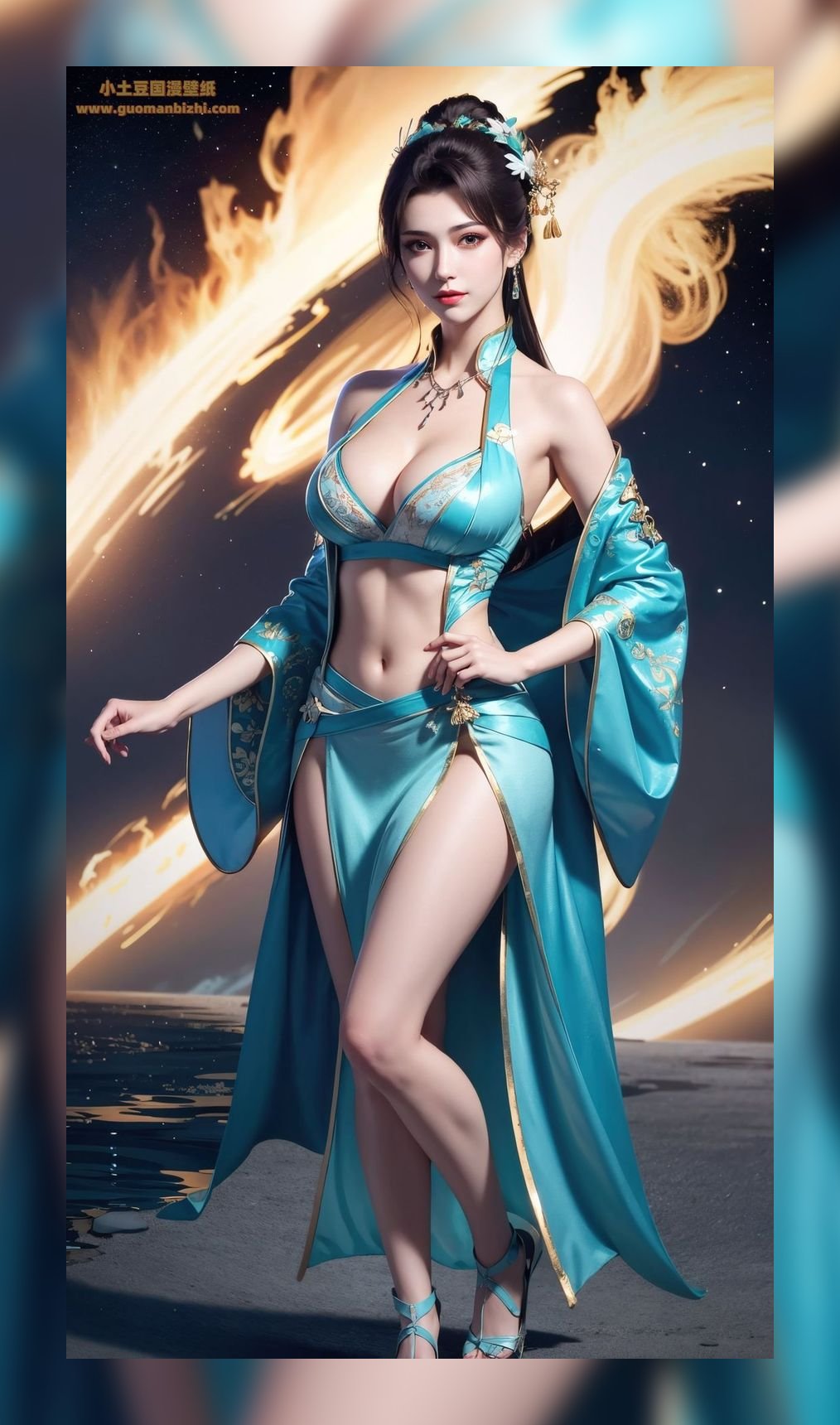 国潮ai女生斗破苍穹云韵优质8k图包壁纸