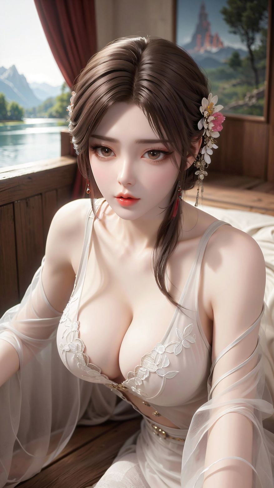 炫酷的ai女神完美世界火灵儿高分辨率4k图包下载