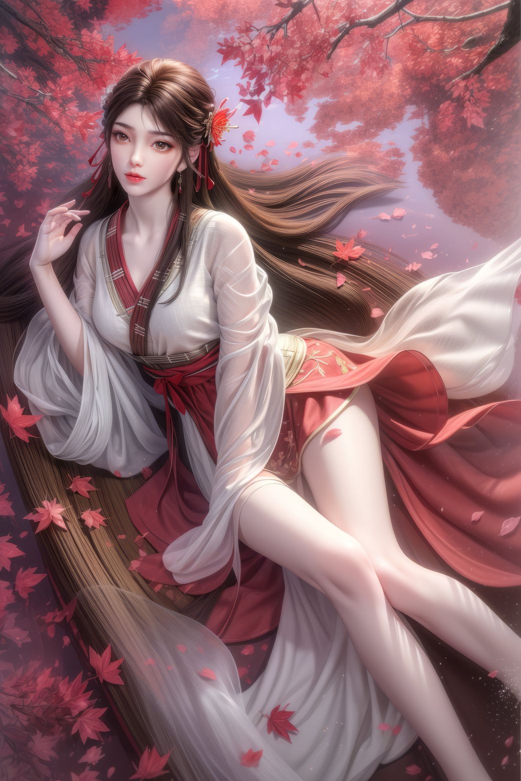 精致ai生成完美世界火灵儿超清晰8k合集壁纸