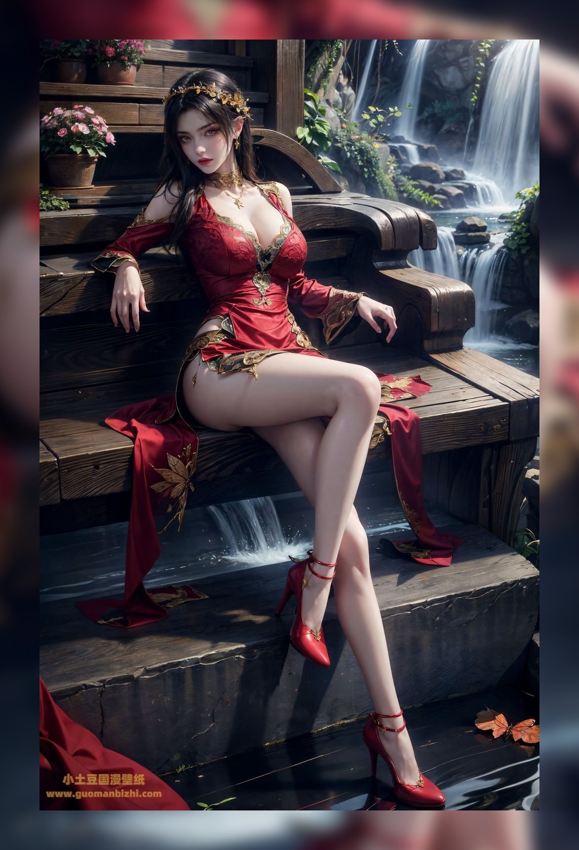 新出炉ai作品斗破苍穹美杜莎精美8k图包壁纸