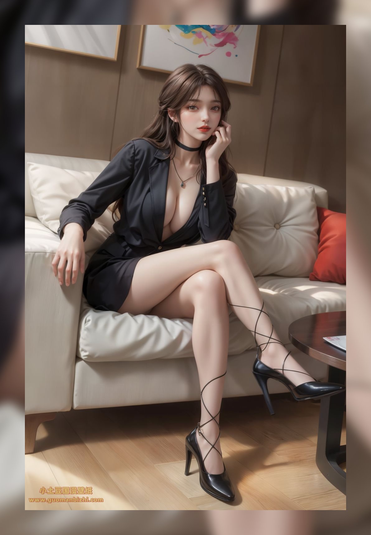 炸裂的ai绘画完美世界火灵儿超清8k壁纸网盘下载
