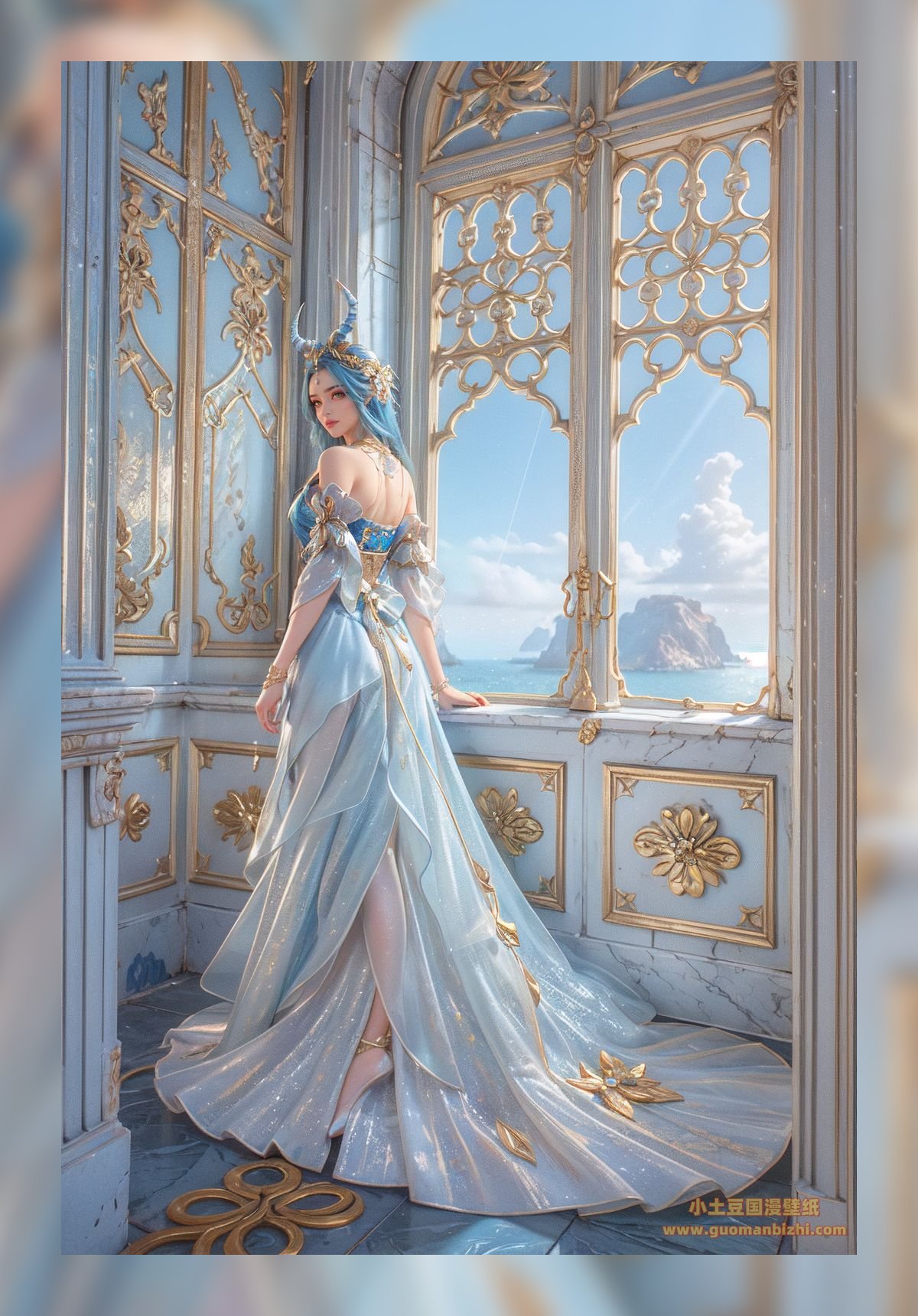 炫酷的ai桌面完美世界龙女高质量8k压缩打包