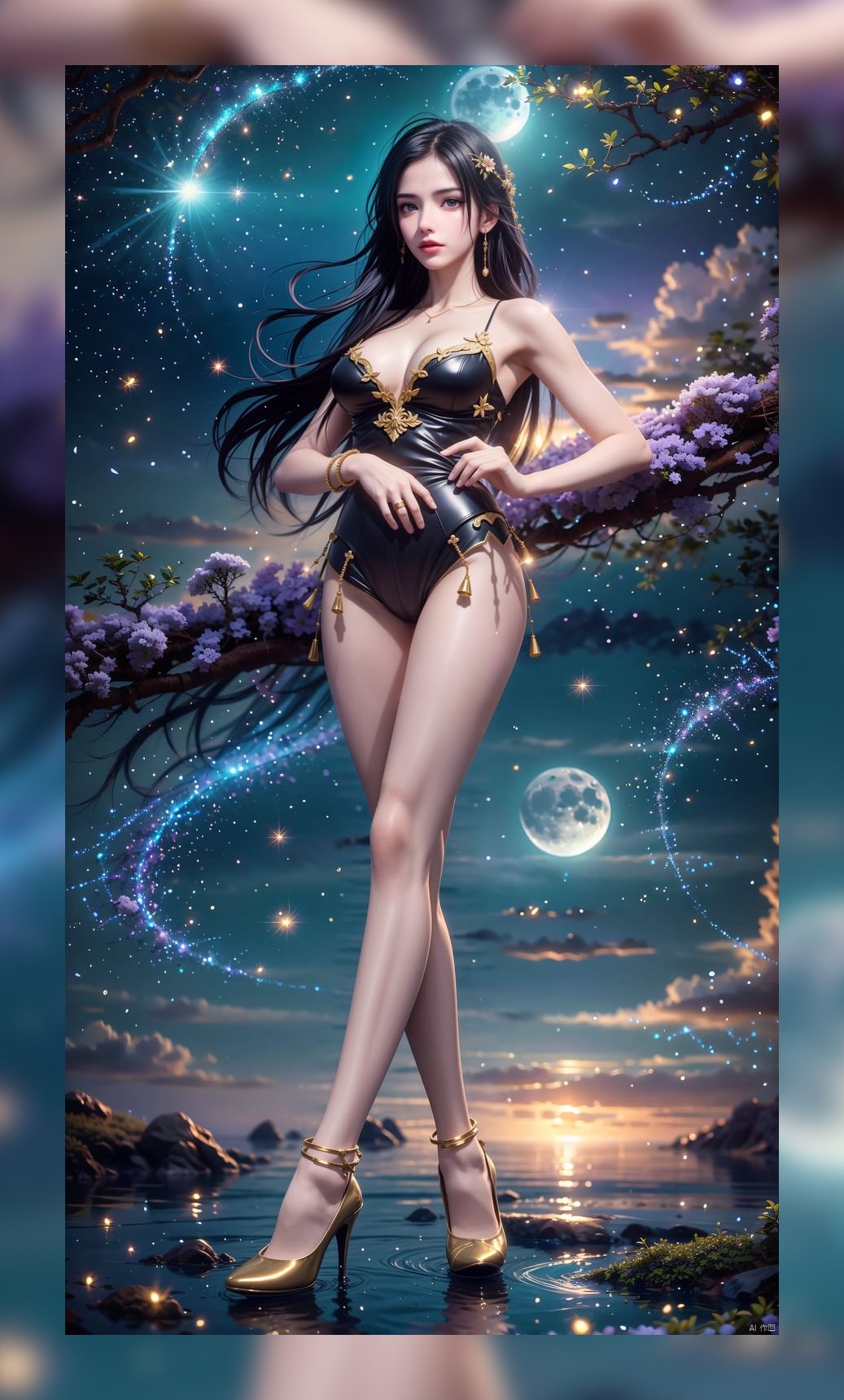 精致ai壁纸完美世界月婵超清晰6k打包壁纸