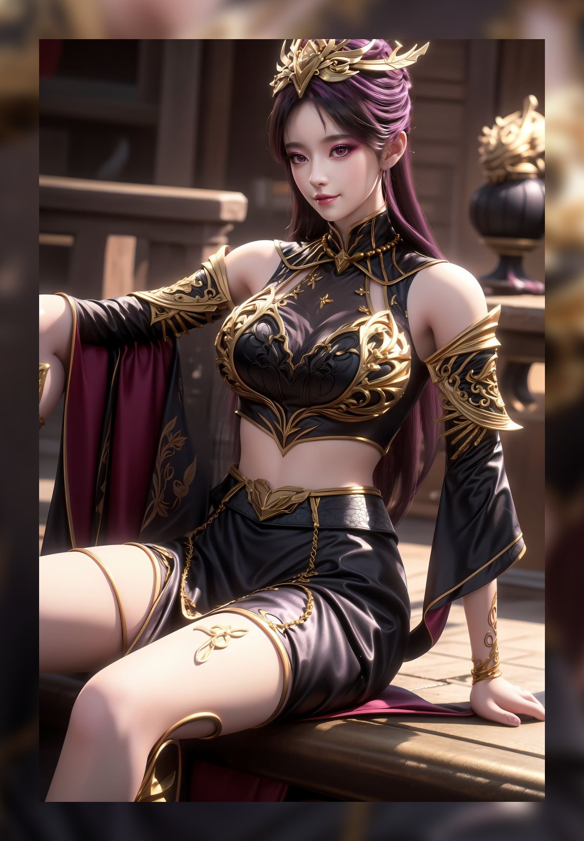 优秀的ai作品百炼成神毒血夫人超清晰6k壁纸下载