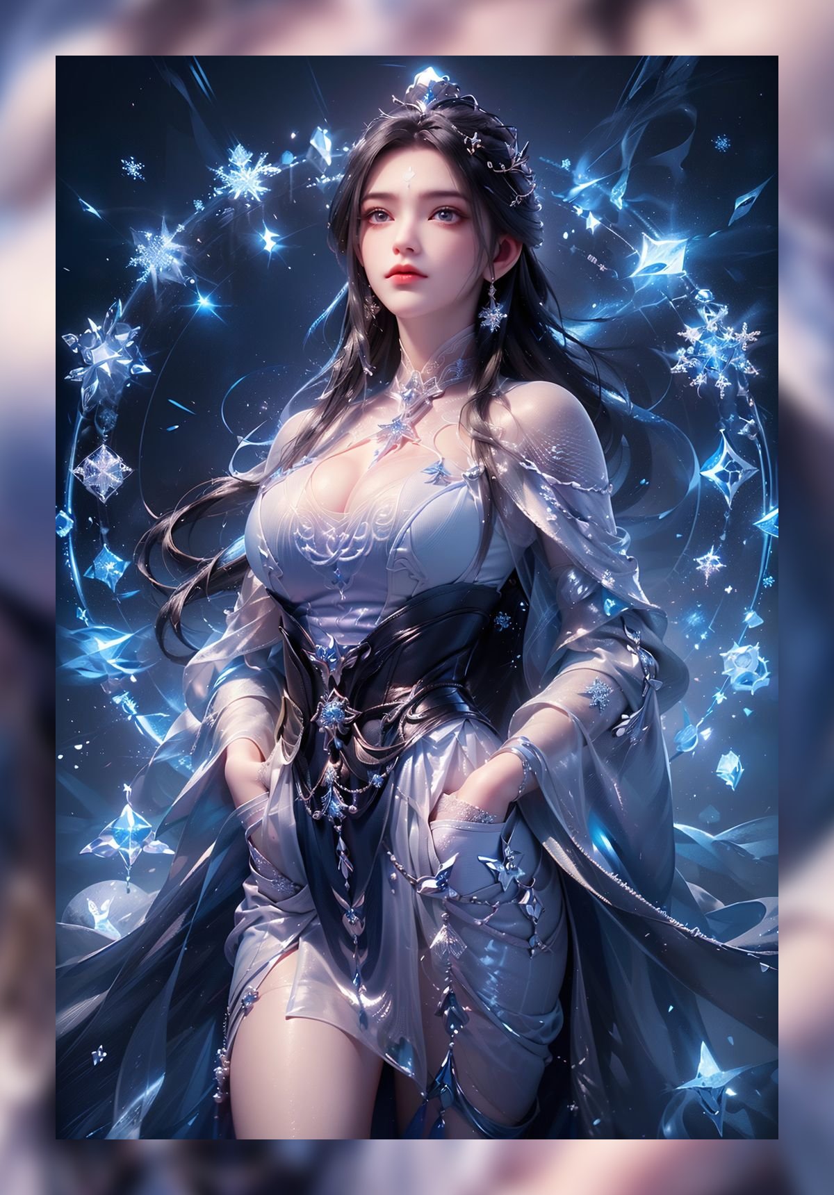 国潮ai作品诛仙陆雪琪超清晰4k壁纸下载