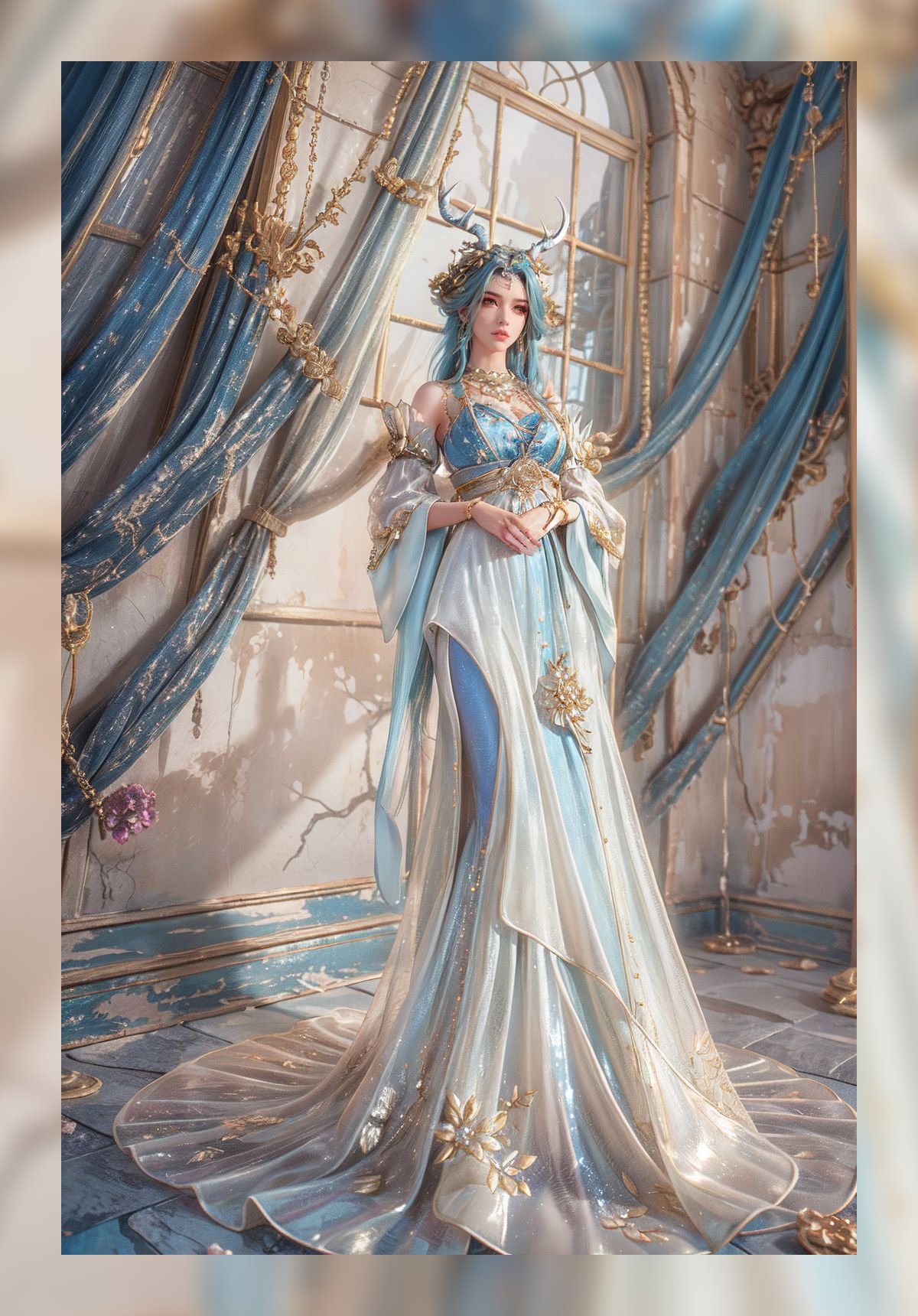 炫酷的ai壁纸完美世界龙女精美8k打包壁纸