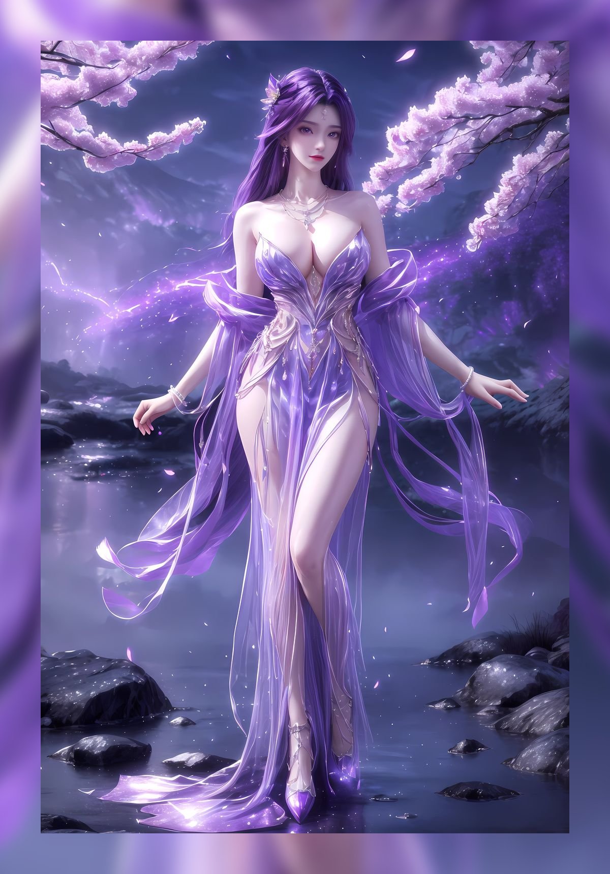 精美的ai绘画完美世界云曦高清8k压缩打包