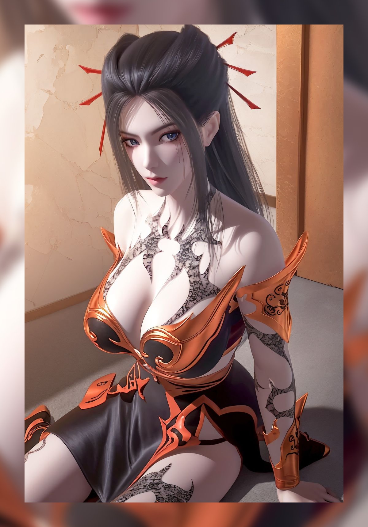 炫酷的建模身材天行九歌焰灵姬精美4k壁纸网盘下载