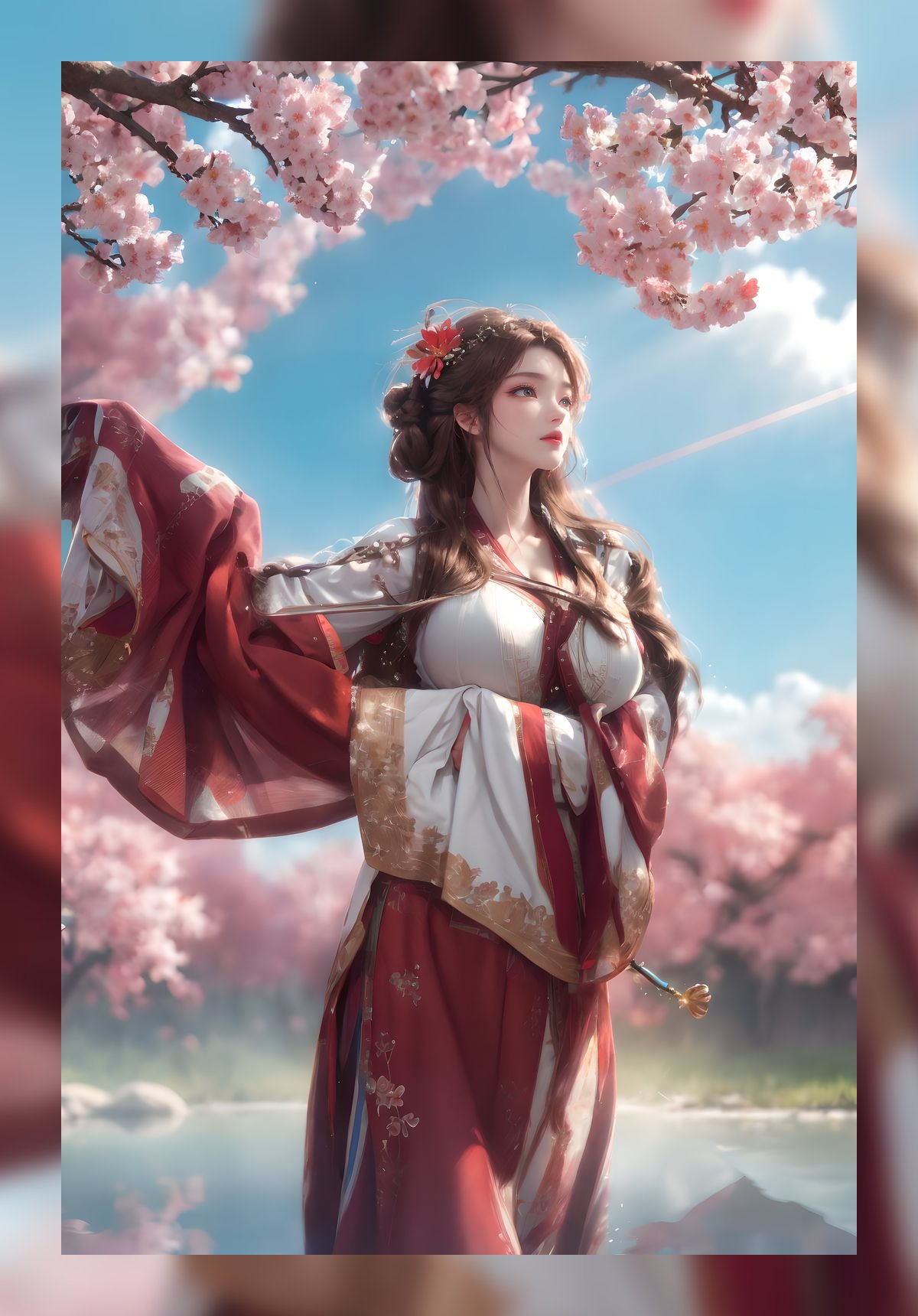 精美的ai作品完美世界火灵儿高分辨率8k压缩包下载