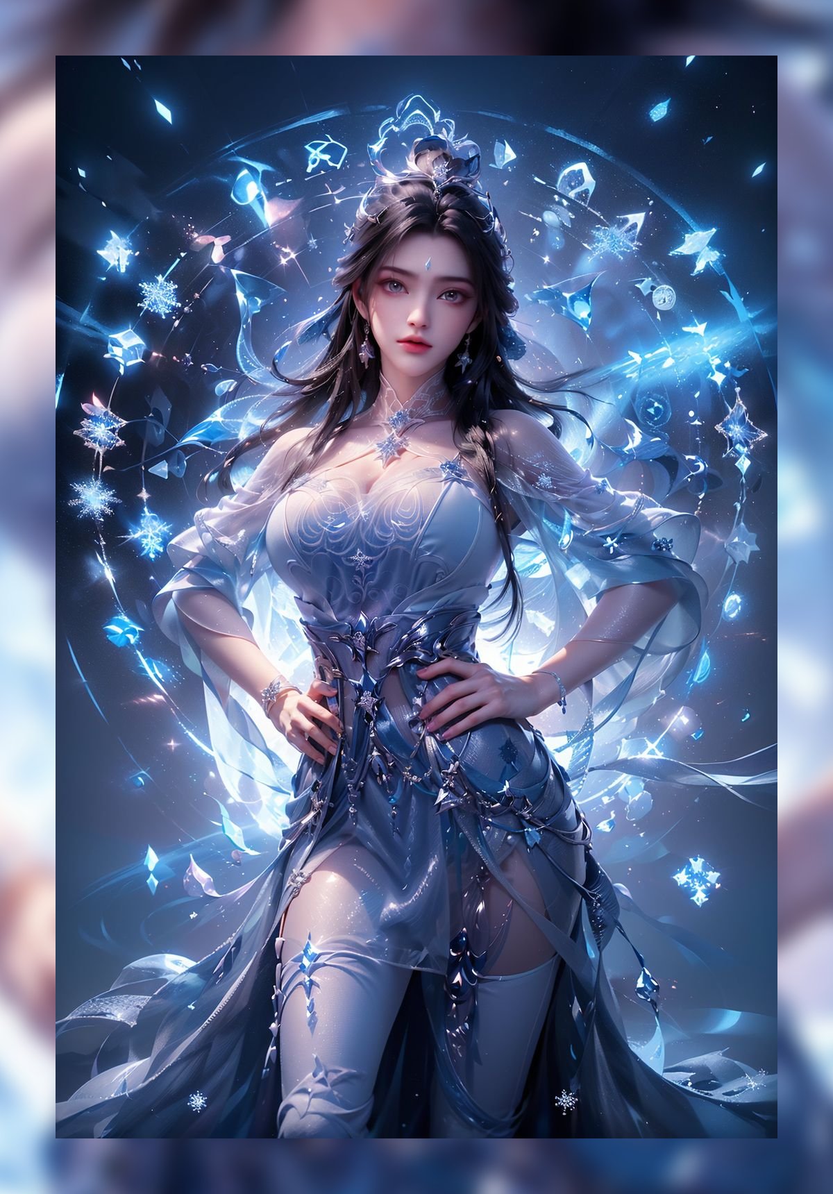 国潮多场景诛仙陆雪琪优质6k图包壁纸