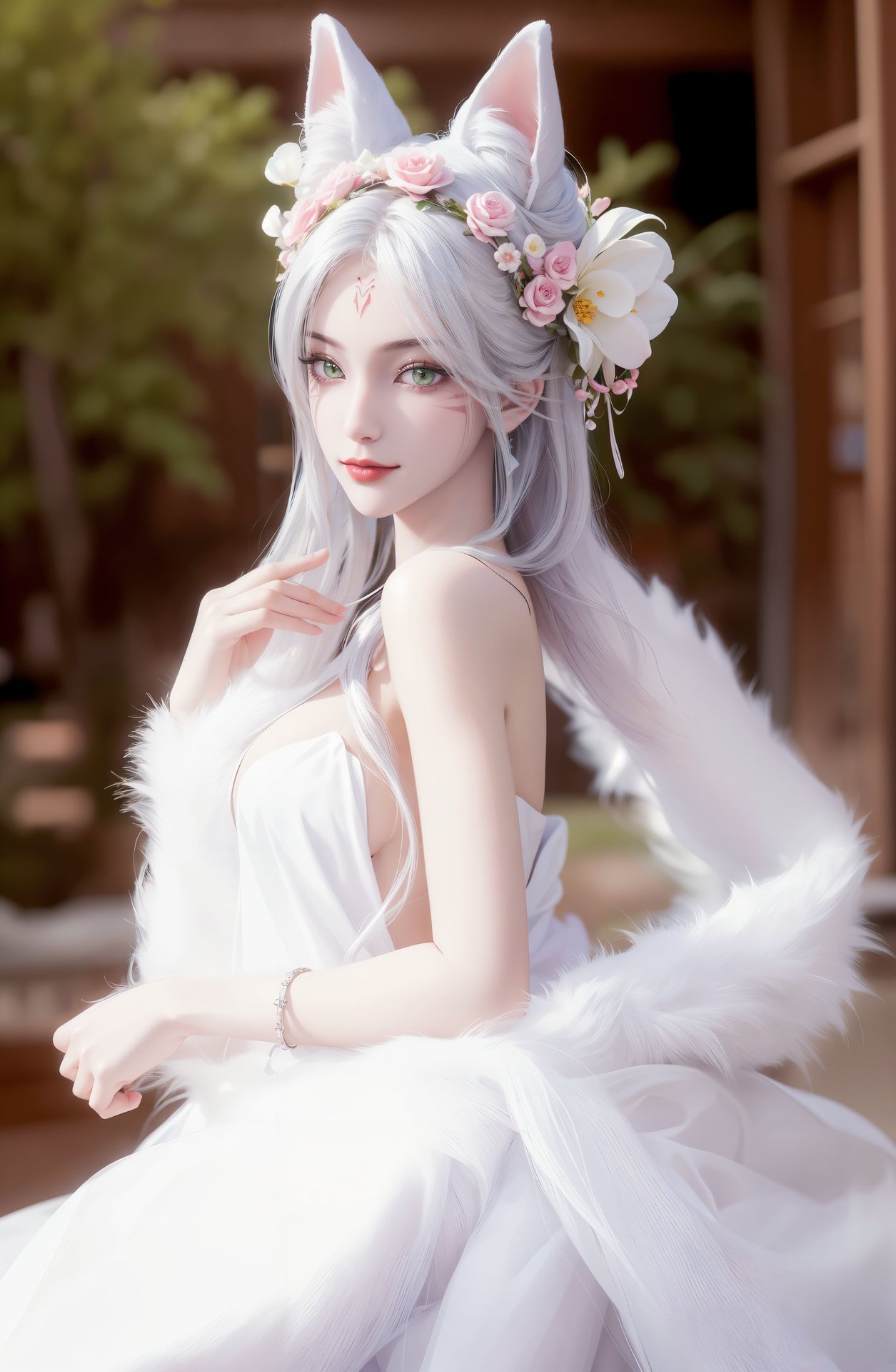 精美的ai美女诛仙小白优质6k打包壁纸