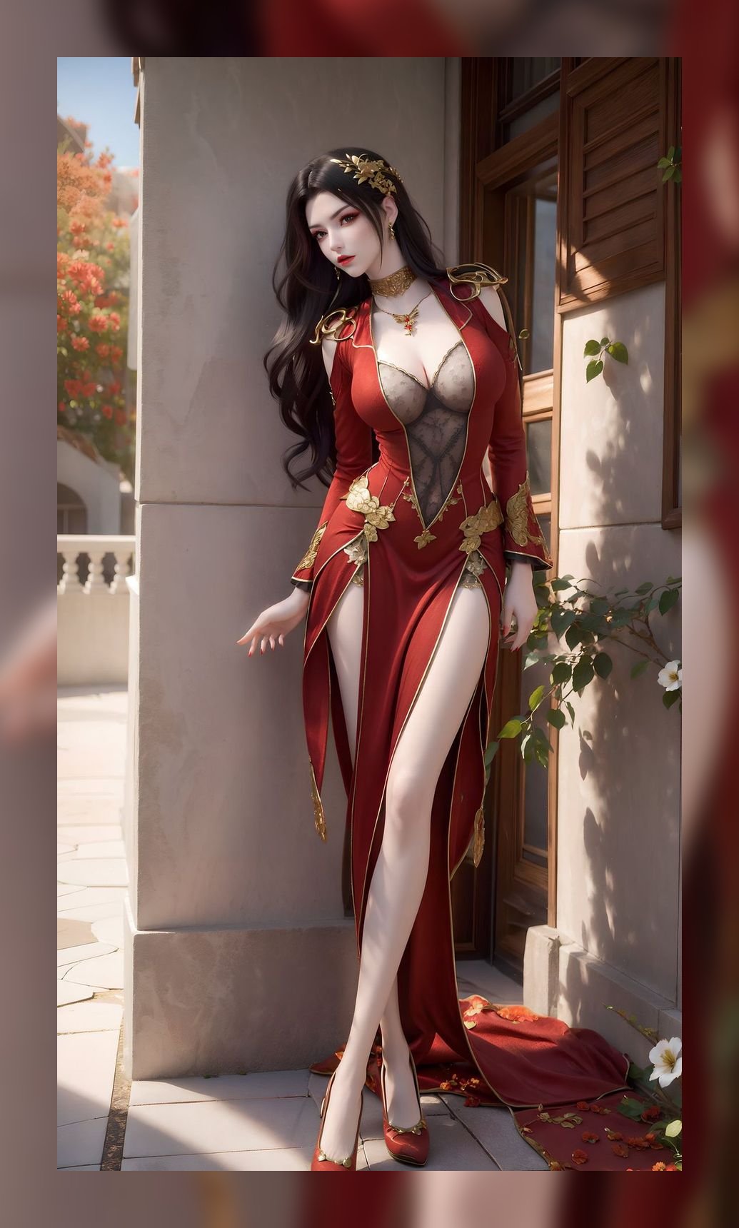 国潮ai素材斗破苍穹美杜莎优质6k壁纸下载