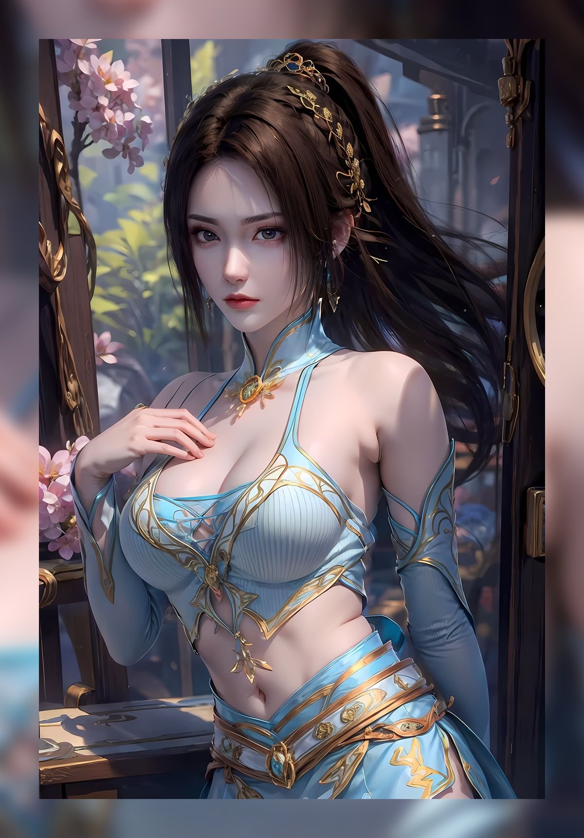 炸裂的ai作品斗破苍穹纳兰嫣然超清8k壁纸下载