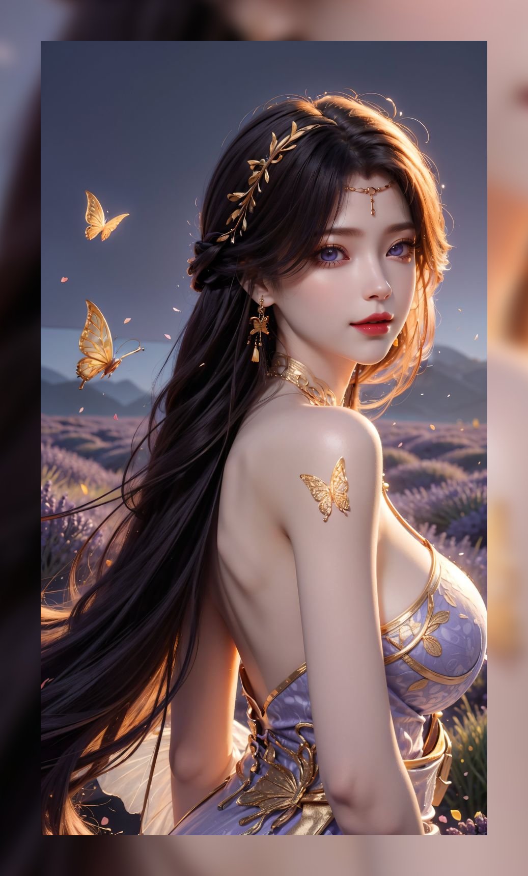 国潮ai美女完美世界云曦高分辨率4k图包壁纸