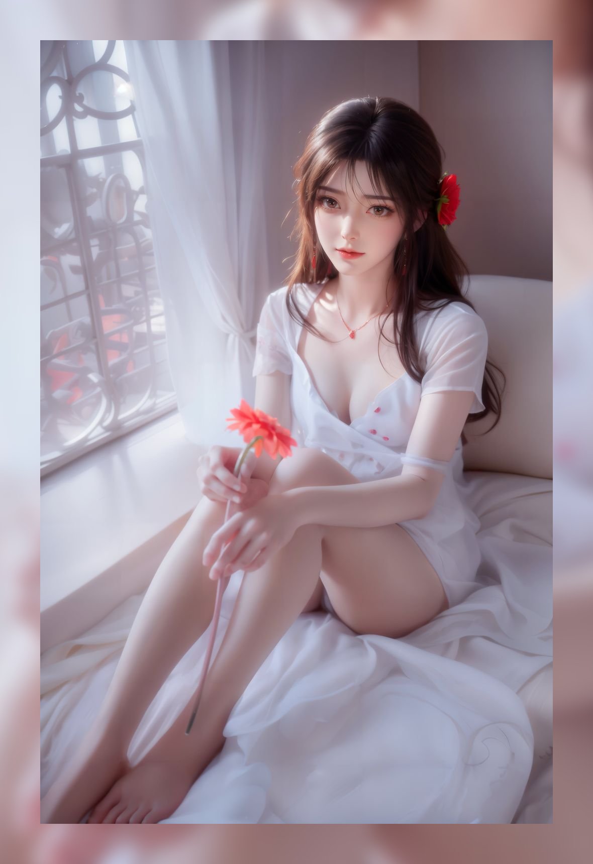 炫酷的ai壁纸完美世界火灵儿高质量6k下载打包