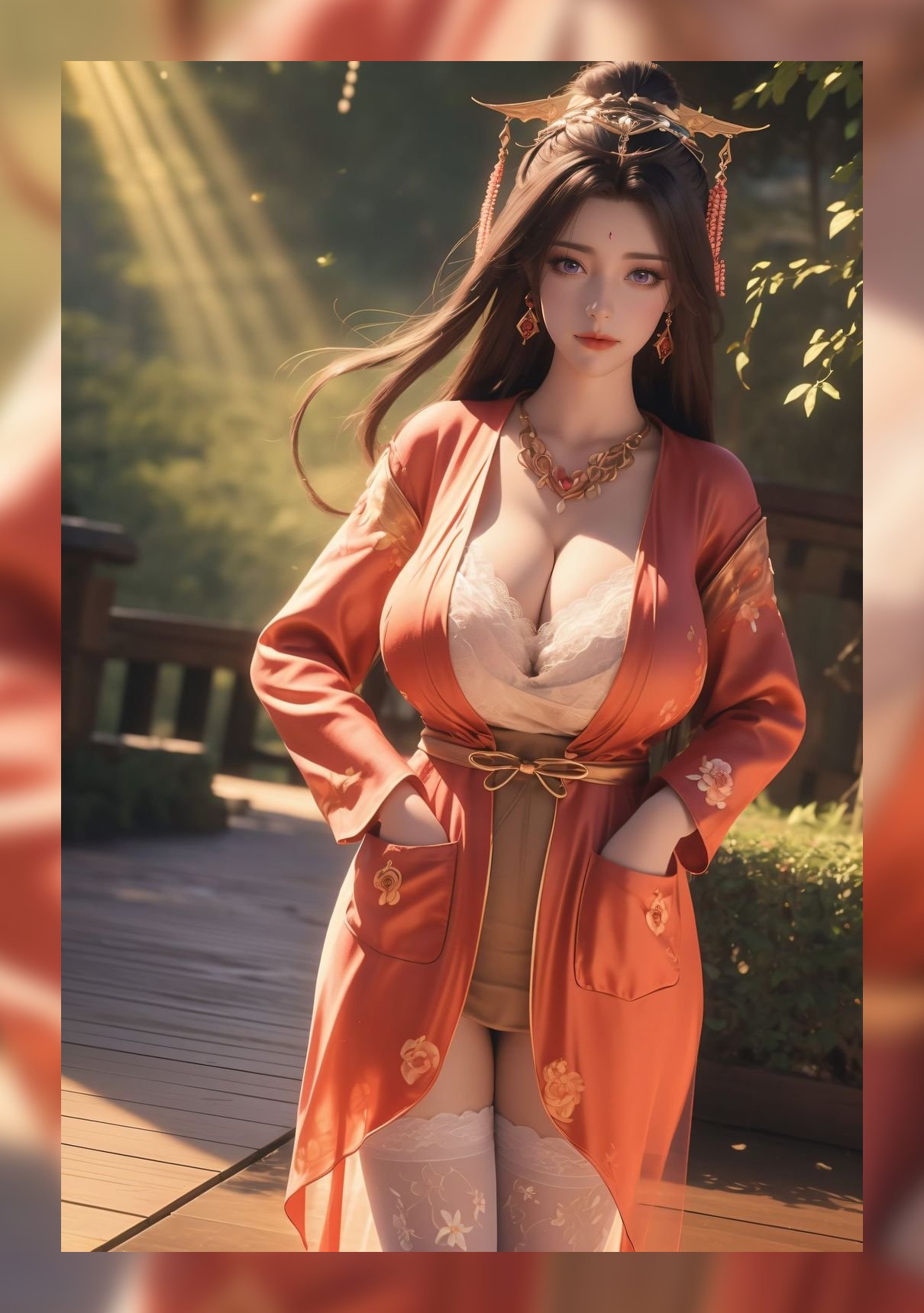 炸裂的ai绘画完美世界月婵超清晰8k壁纸下载