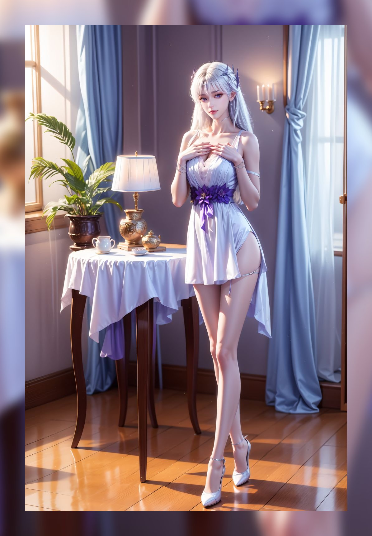 精美的ai素材神印王座圣采儿超清晰8k壁纸打包