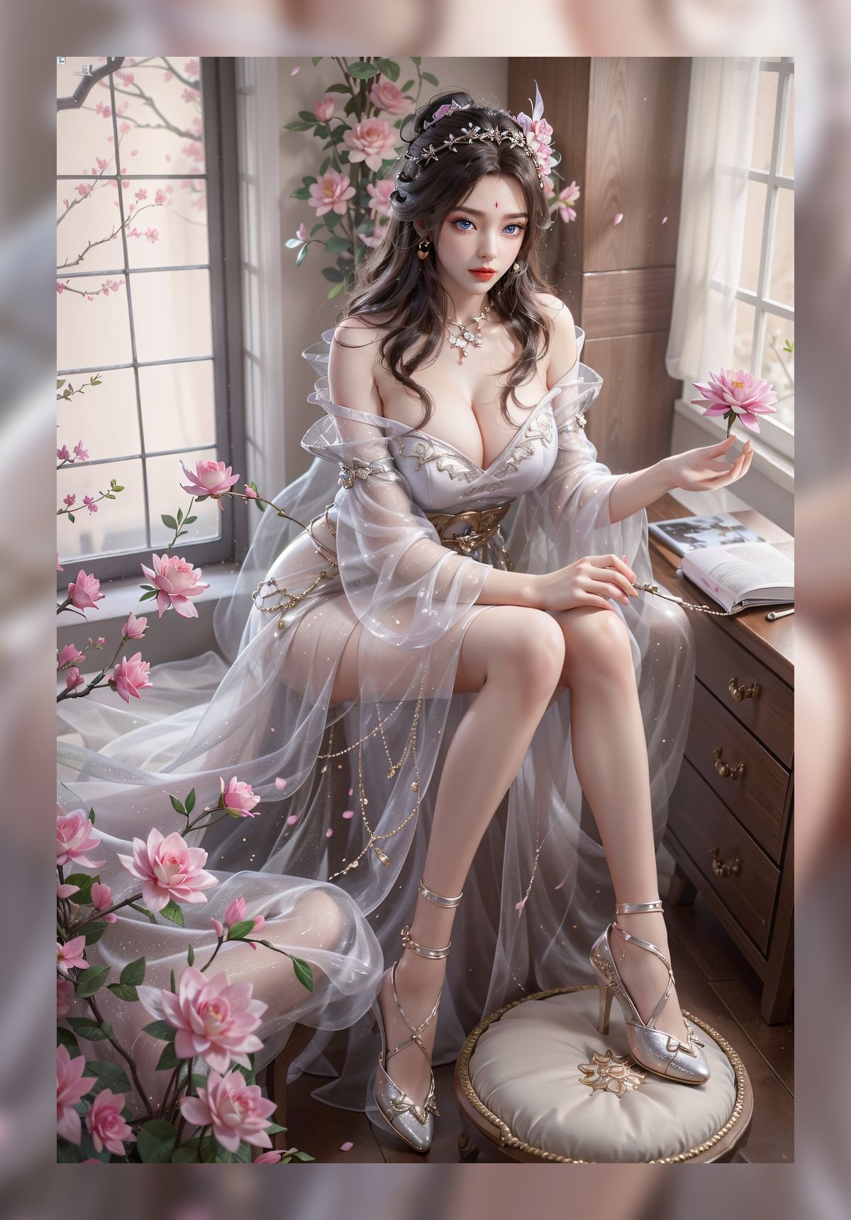 精美的素材完美世界月婵高分辨率8k壁纸下载