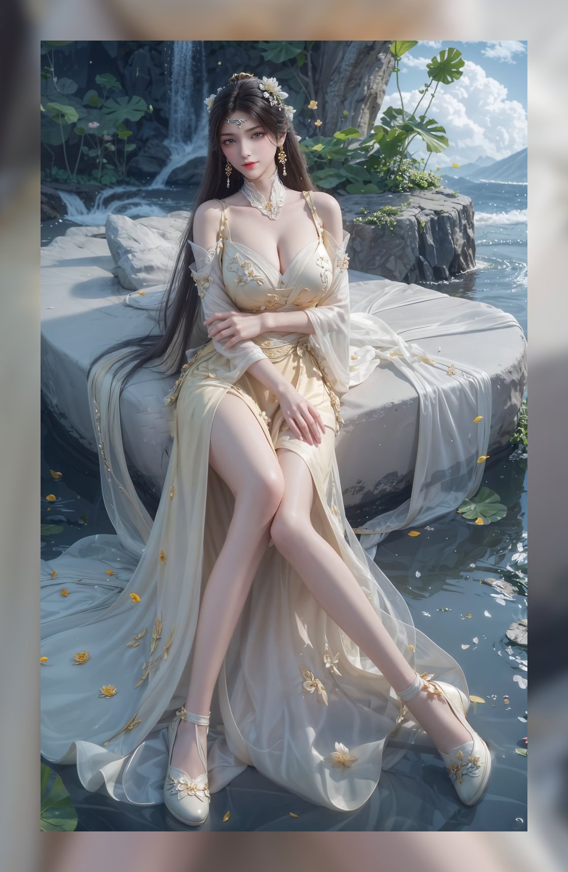 国风ai桌布诛仙金瓶儿高质量8k壁纸打包