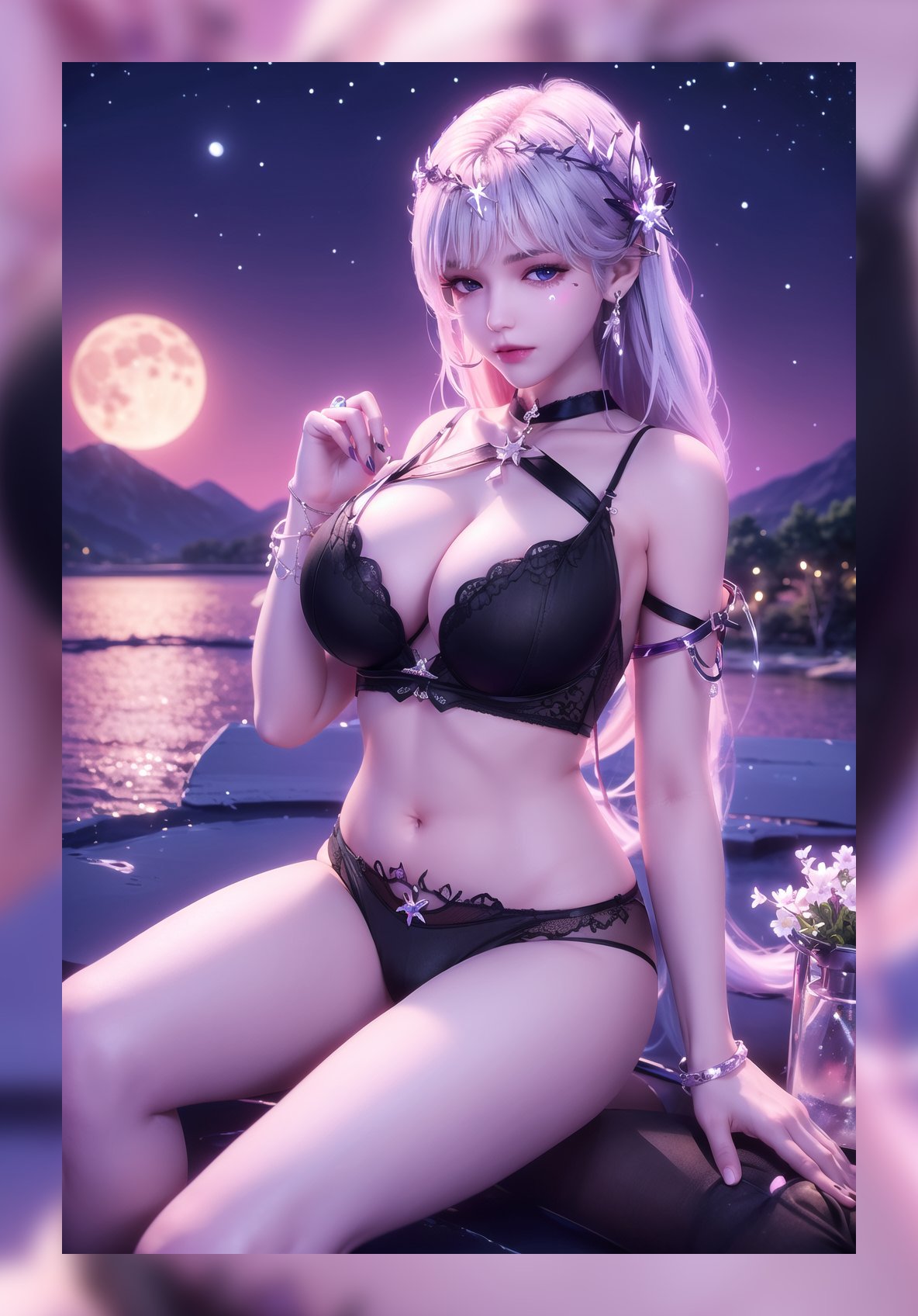 炸裂的ai美女神印王座圣采儿优质8k壁纸打包