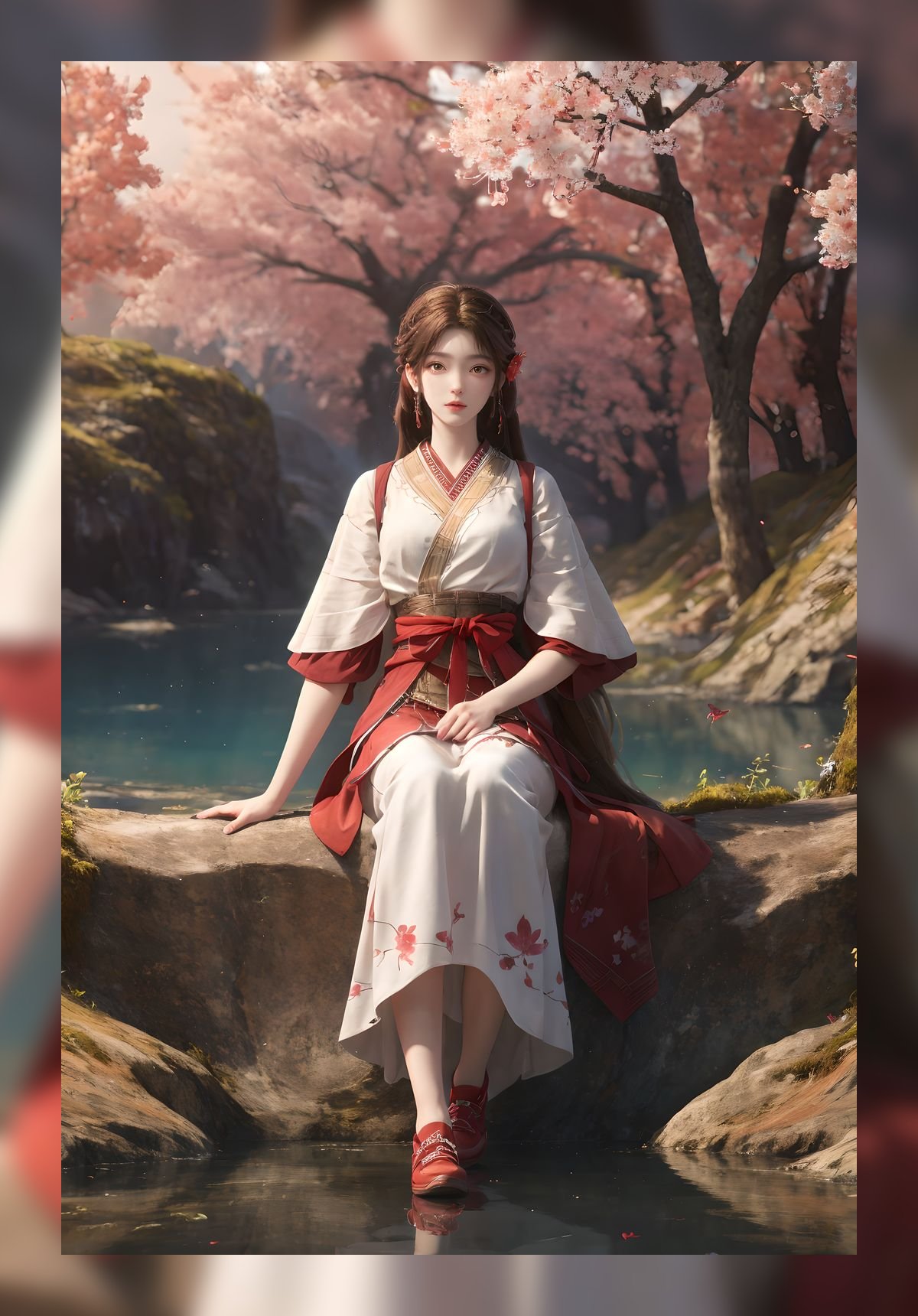 炫酷的建模脸完美世界火灵儿优质4k打包壁纸