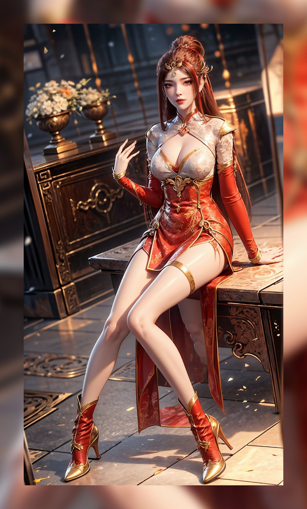 优秀作品ai素材完美世界红凰优质6k壁纸打包