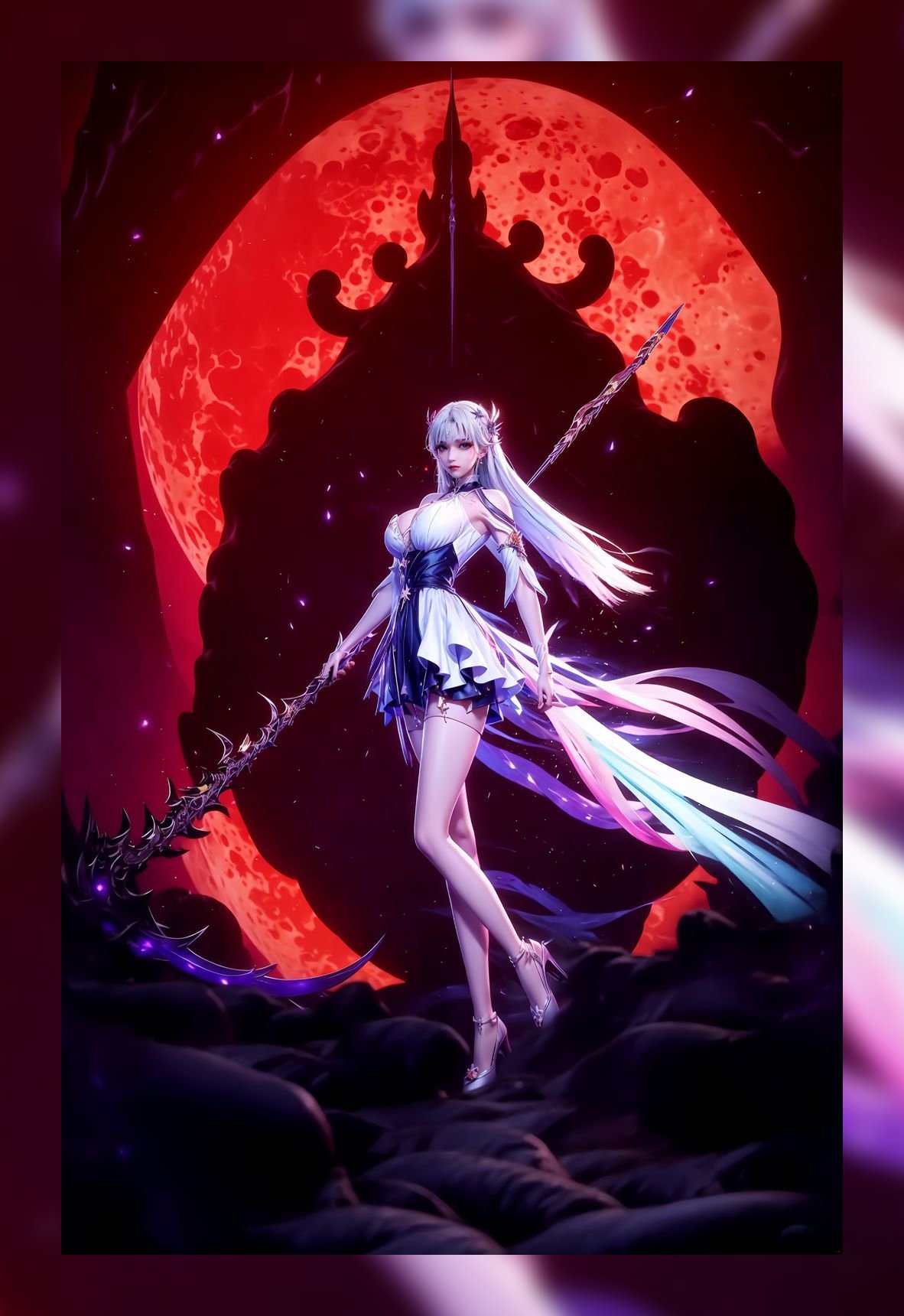 国潮ai绘画神印王座圣采儿优质8k图包壁纸