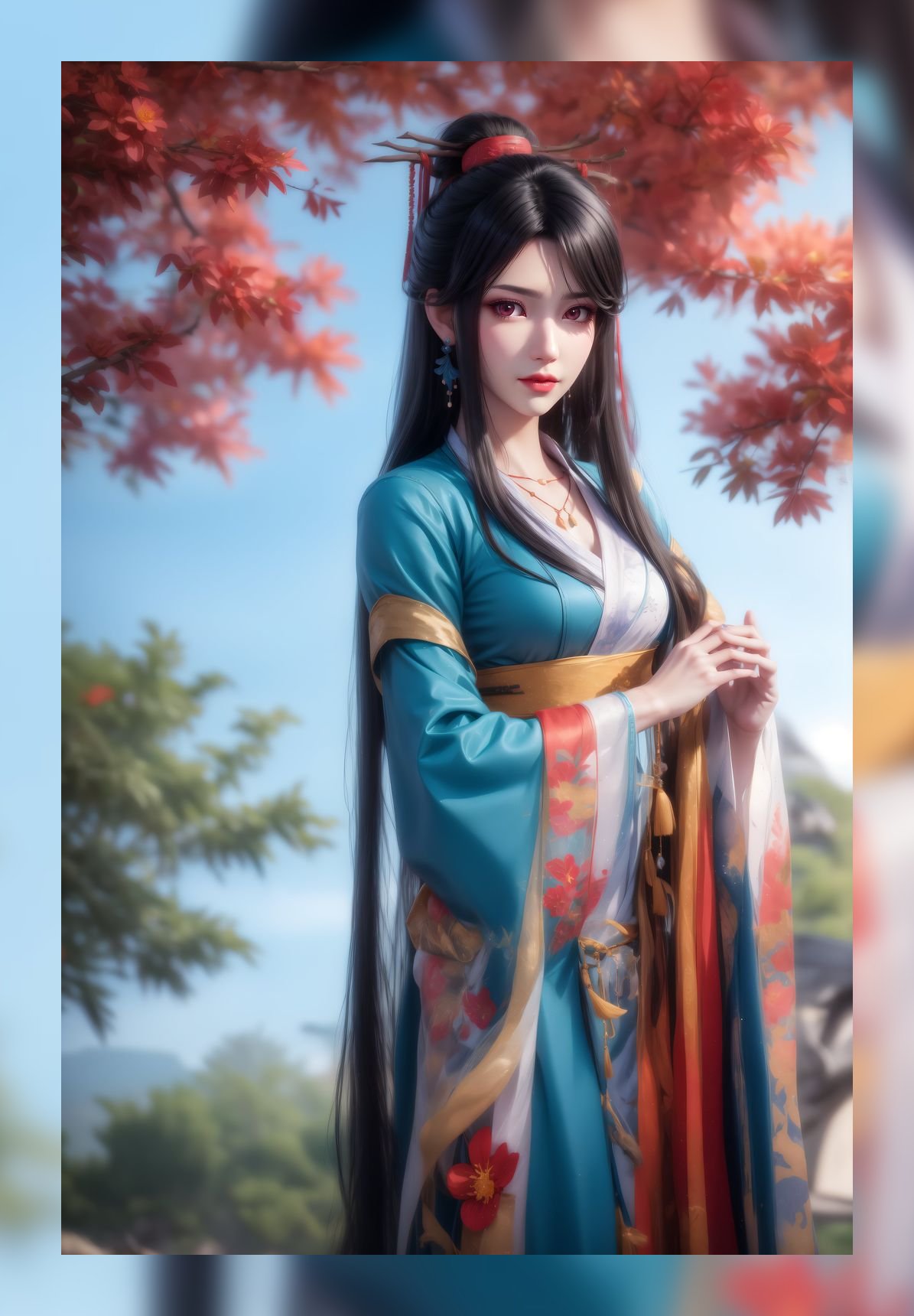 新出炉ai生成元尊夭夭超清6k壁纸网盘下载