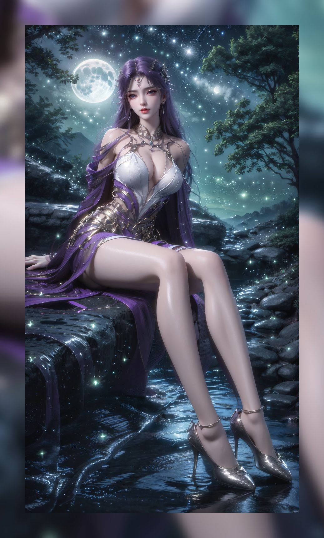 火热ai素材完美世界云曦高清6k图包打包