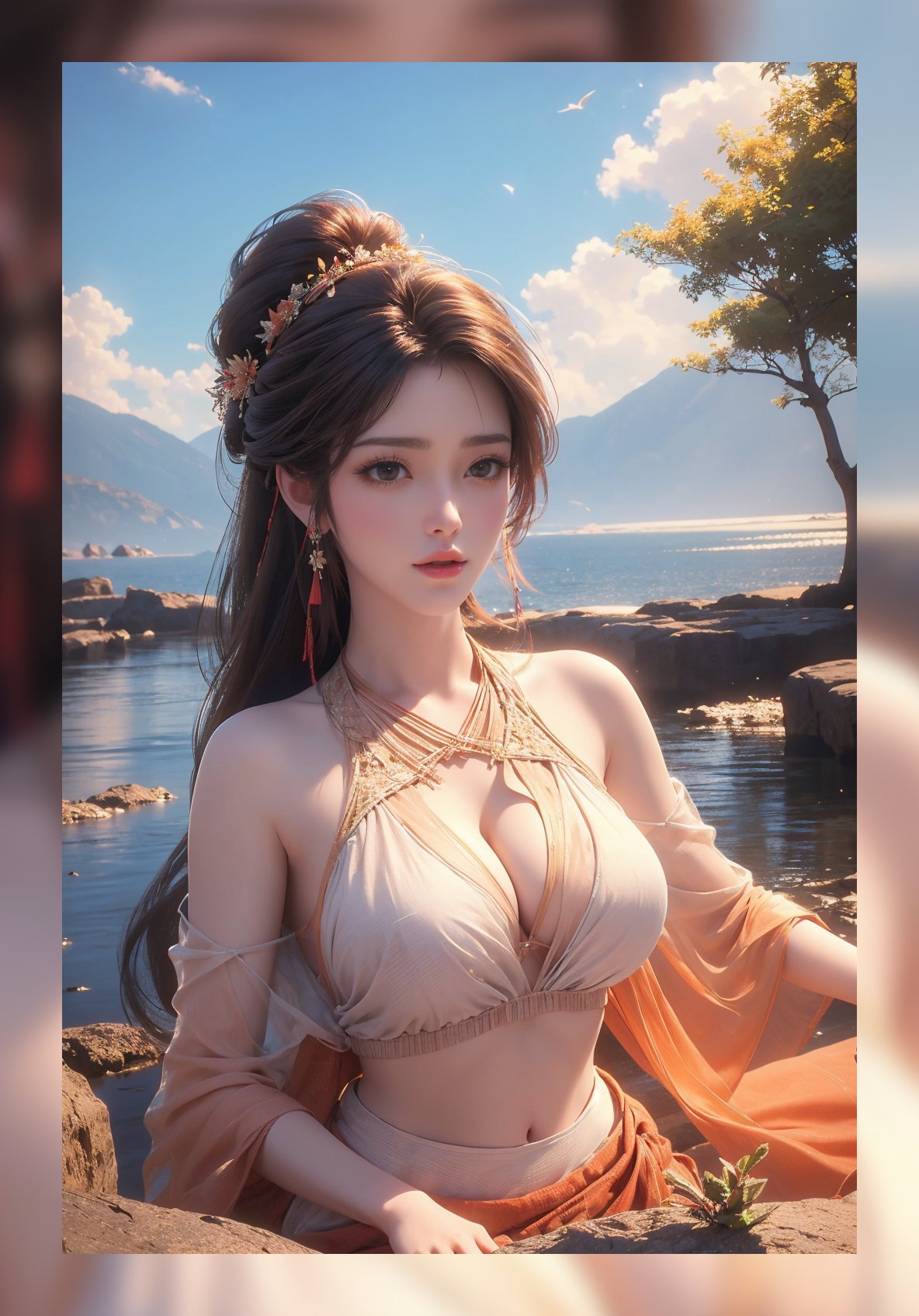 国风性感完美世界火灵儿超清晰8k打包壁纸