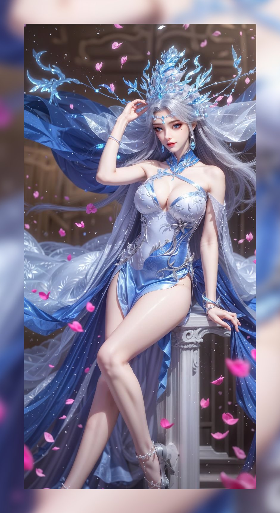 最新素材百炼成神宁雨蝶高清8k壁纸网盘下载