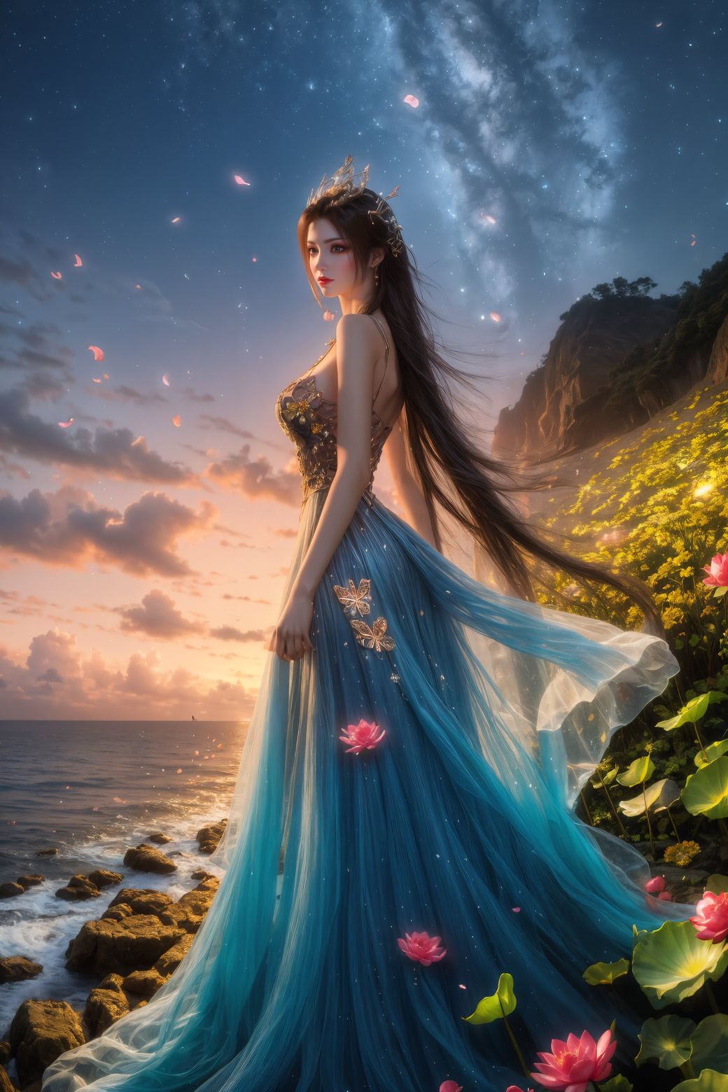 国潮ai素材斗破苍穹美杜莎精美8k壁纸网盘下载