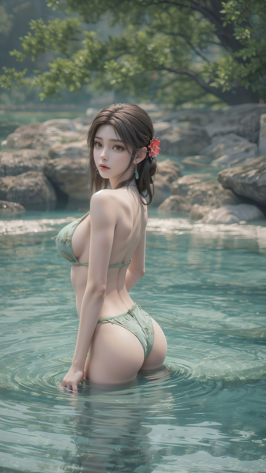 优秀的ai生成完美世界火灵儿优质6k壁纸打包