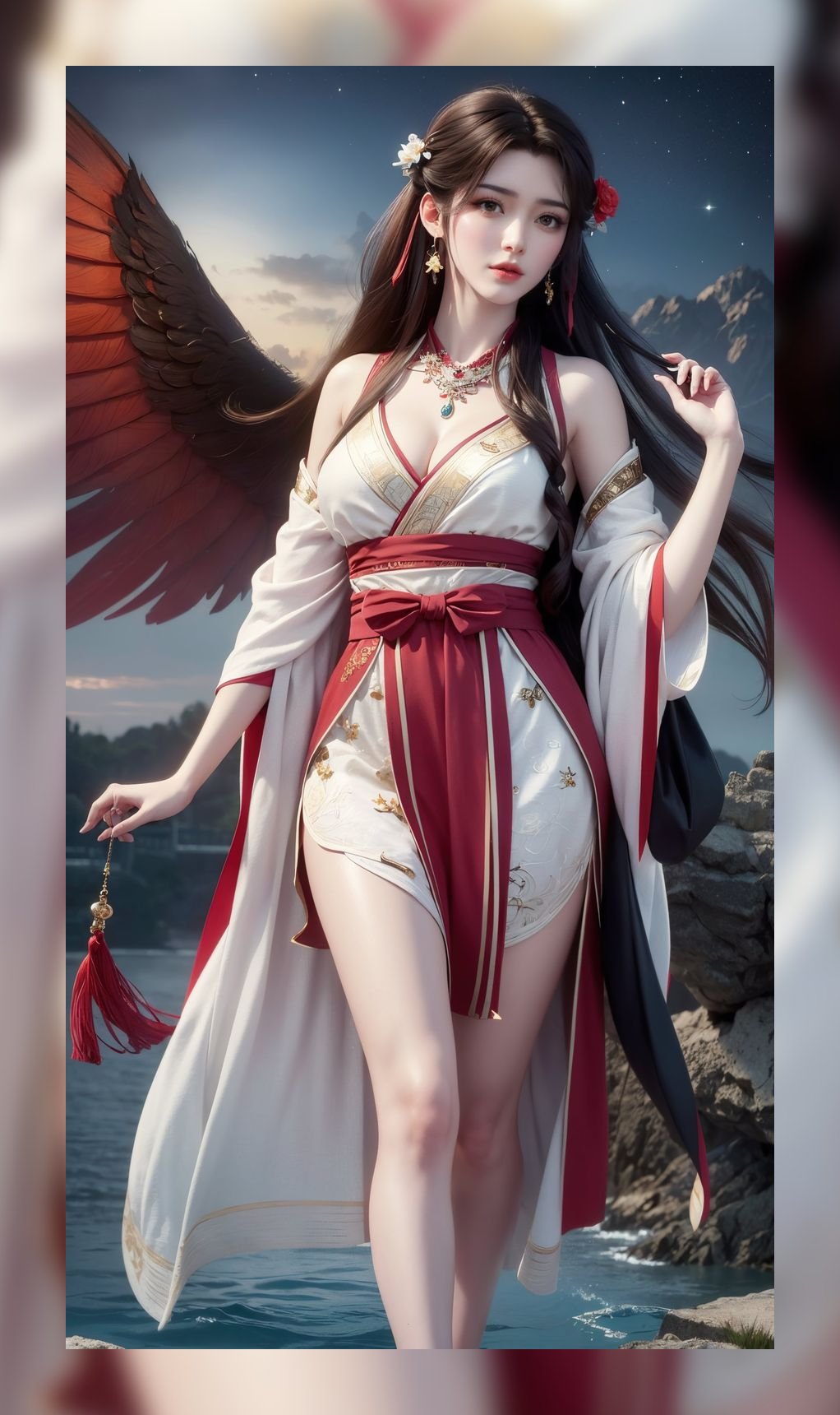 高品质ai桌布完美世界火灵儿超清晰4k图包打包