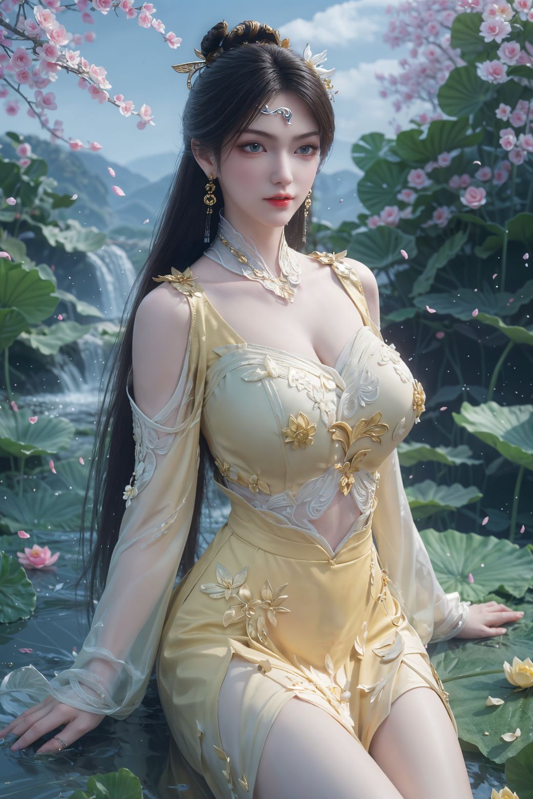 精美的ai桌布诛仙金瓶儿高分辨率8k压缩包下载