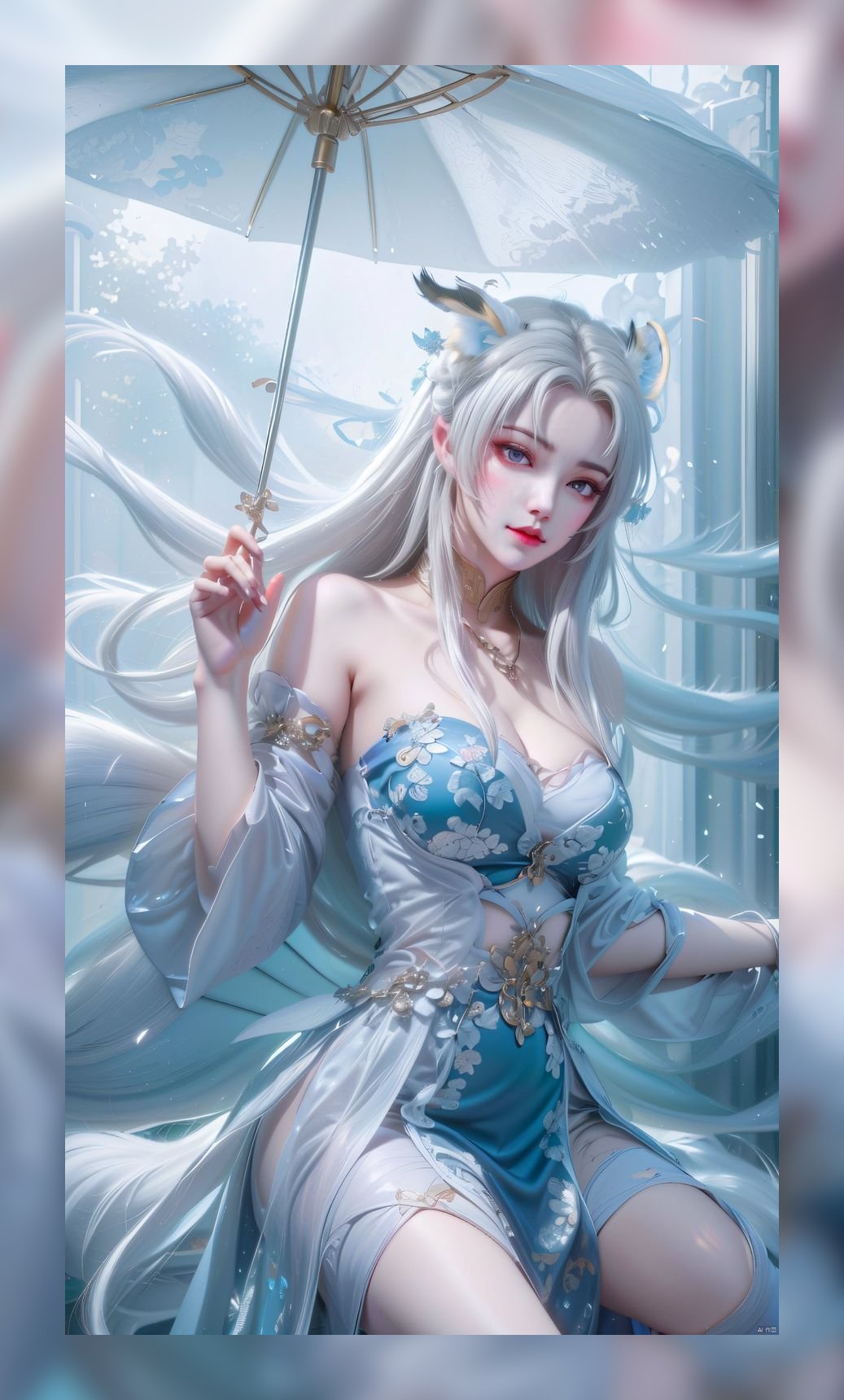 国风ai壁纸完美世界天狐仙子高清8k压缩包下载