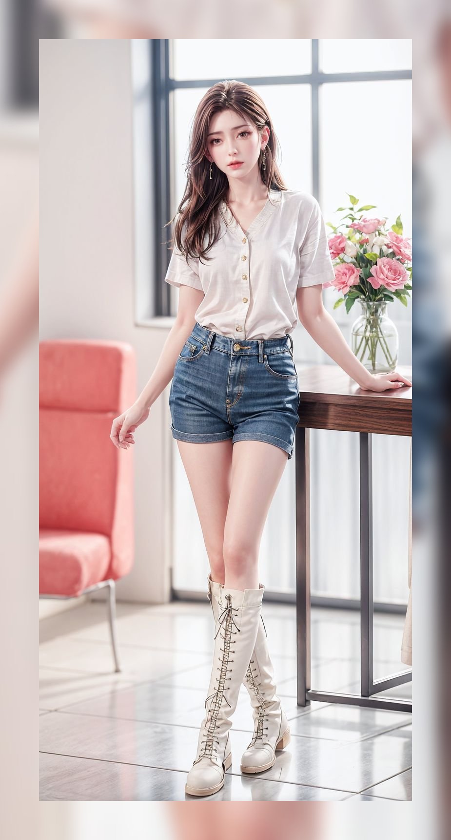 新出炉性感完美世界火灵儿精美8k图包壁纸