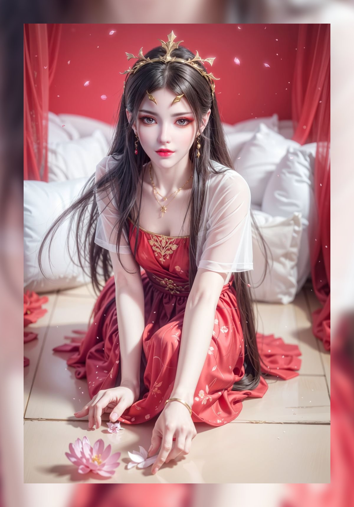 国潮ai美女斗破苍穹美杜莎超清晰4k图包壁纸