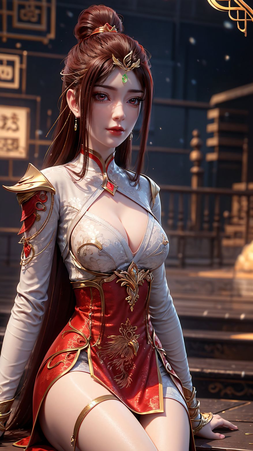 国风ai壁纸完美世界红凰6k壁纸打包