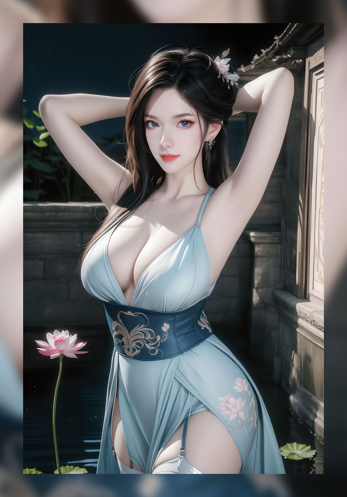 精美的ai绘画绝世唐门周漪超清晰4k压缩打包