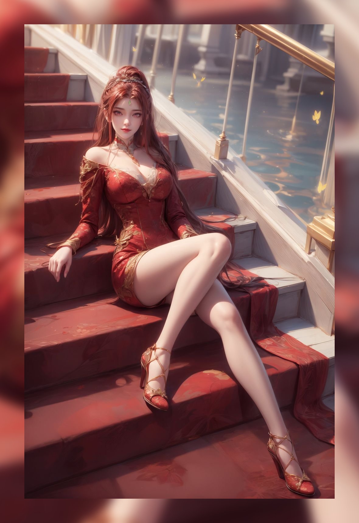 火爆ai桌布完美世界红凰超清晰8k打包下载