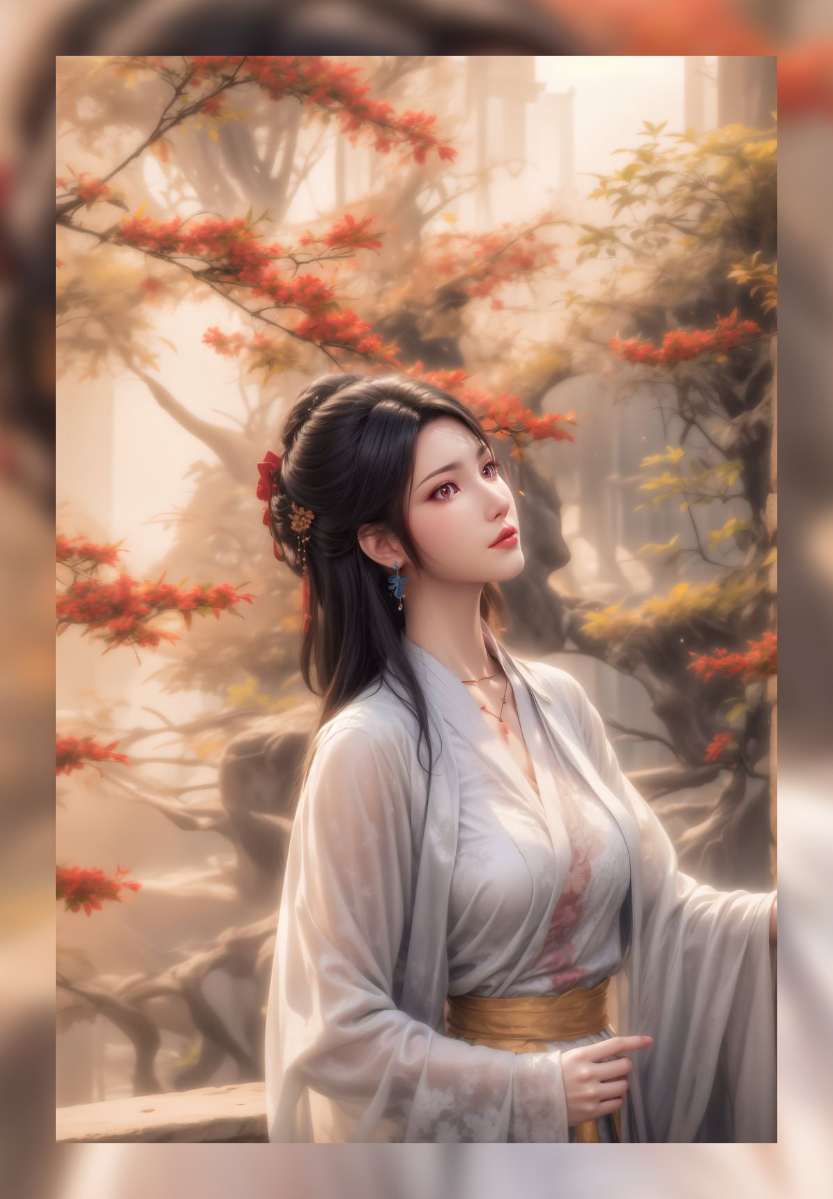 国潮ai美女元尊夭夭高分辨率8k壁纸打包