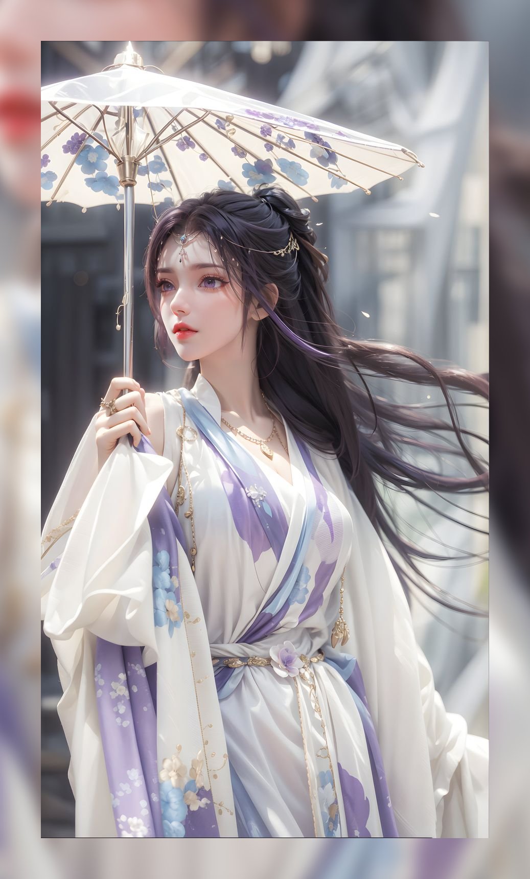 国风ai素材完美世界云曦精美8k壁纸下载