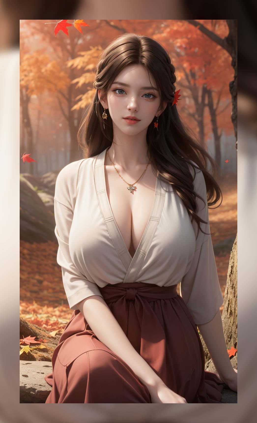 火爆ai素材完美世界火灵儿超清晰6k打包壁纸