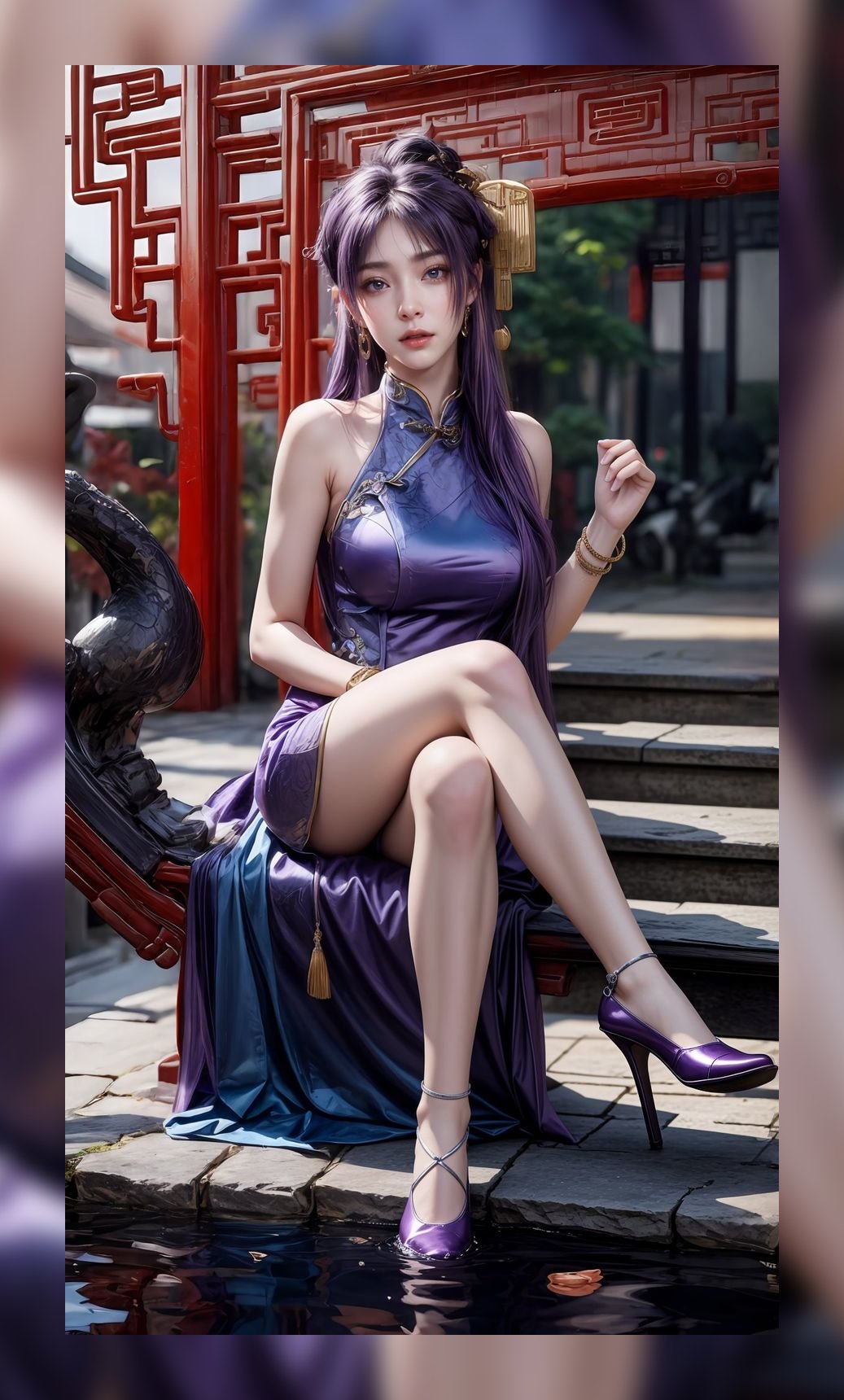 炸裂的ai美女遮天姬紫月6k图包壁纸