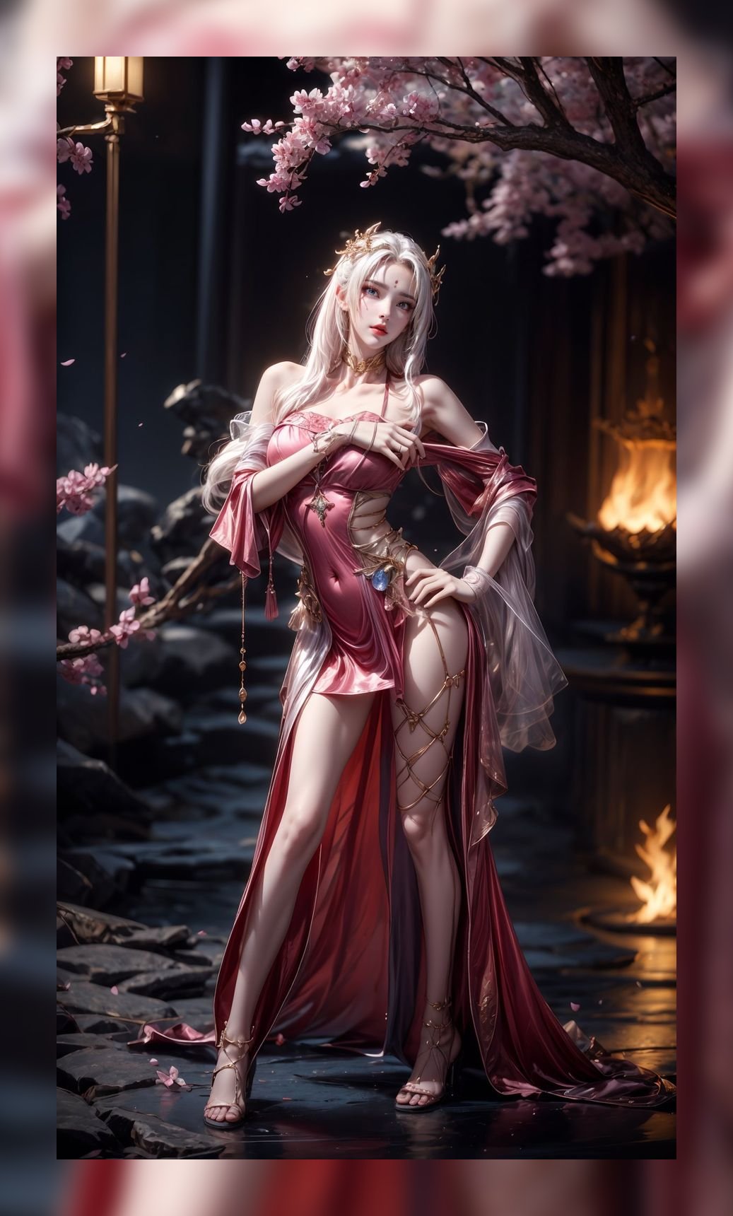 优秀的ai壁纸完美世界天狐仙子超清晰6k图包下载