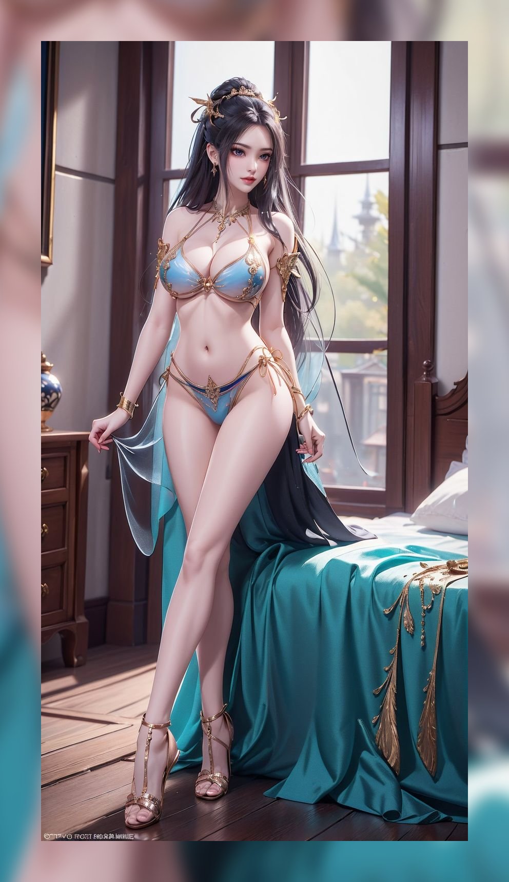 精致ai作品天行九歌焰灵姬精美8k打包壁纸