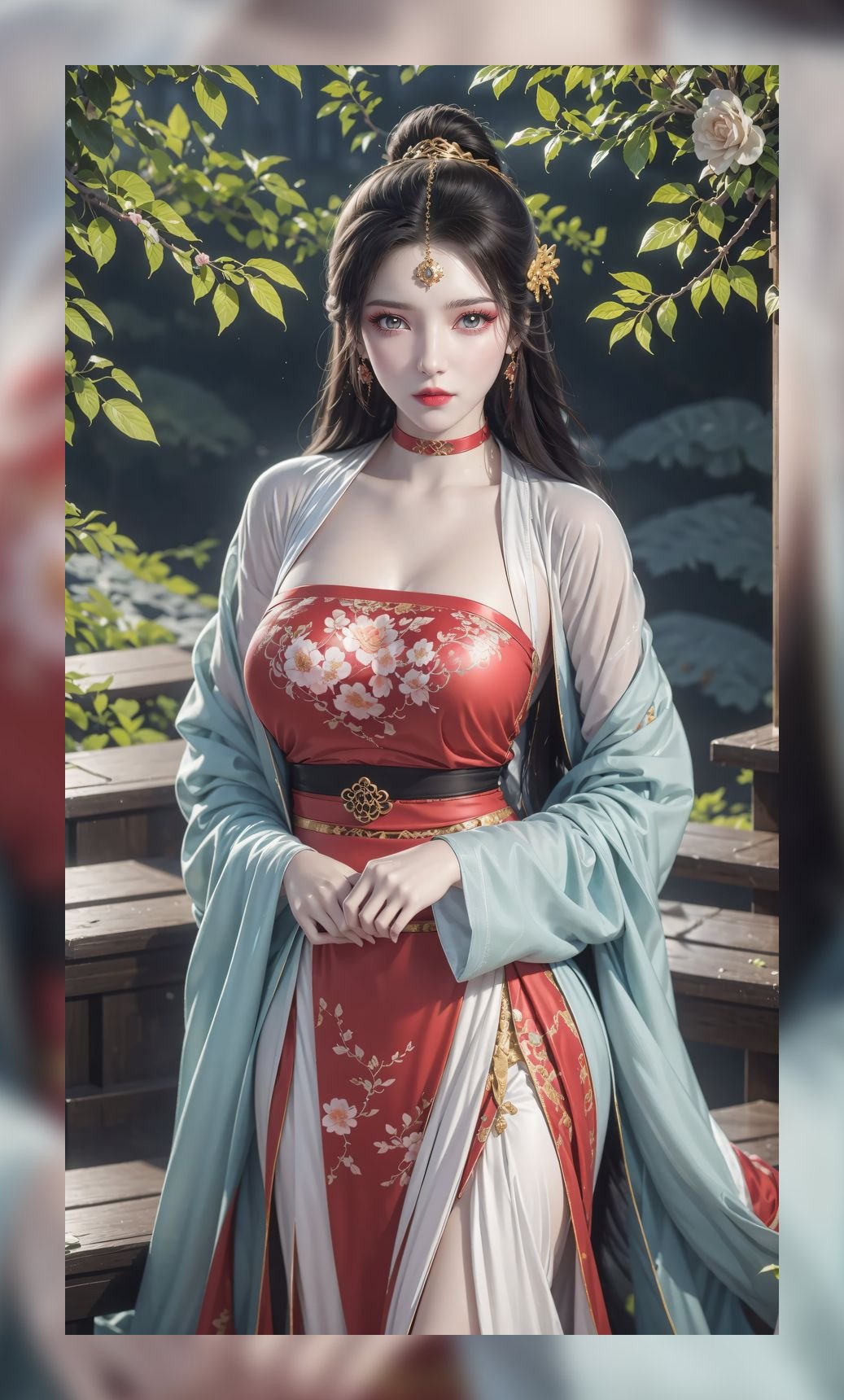 国潮ai女神仙逆墨云优质4k图包壁纸