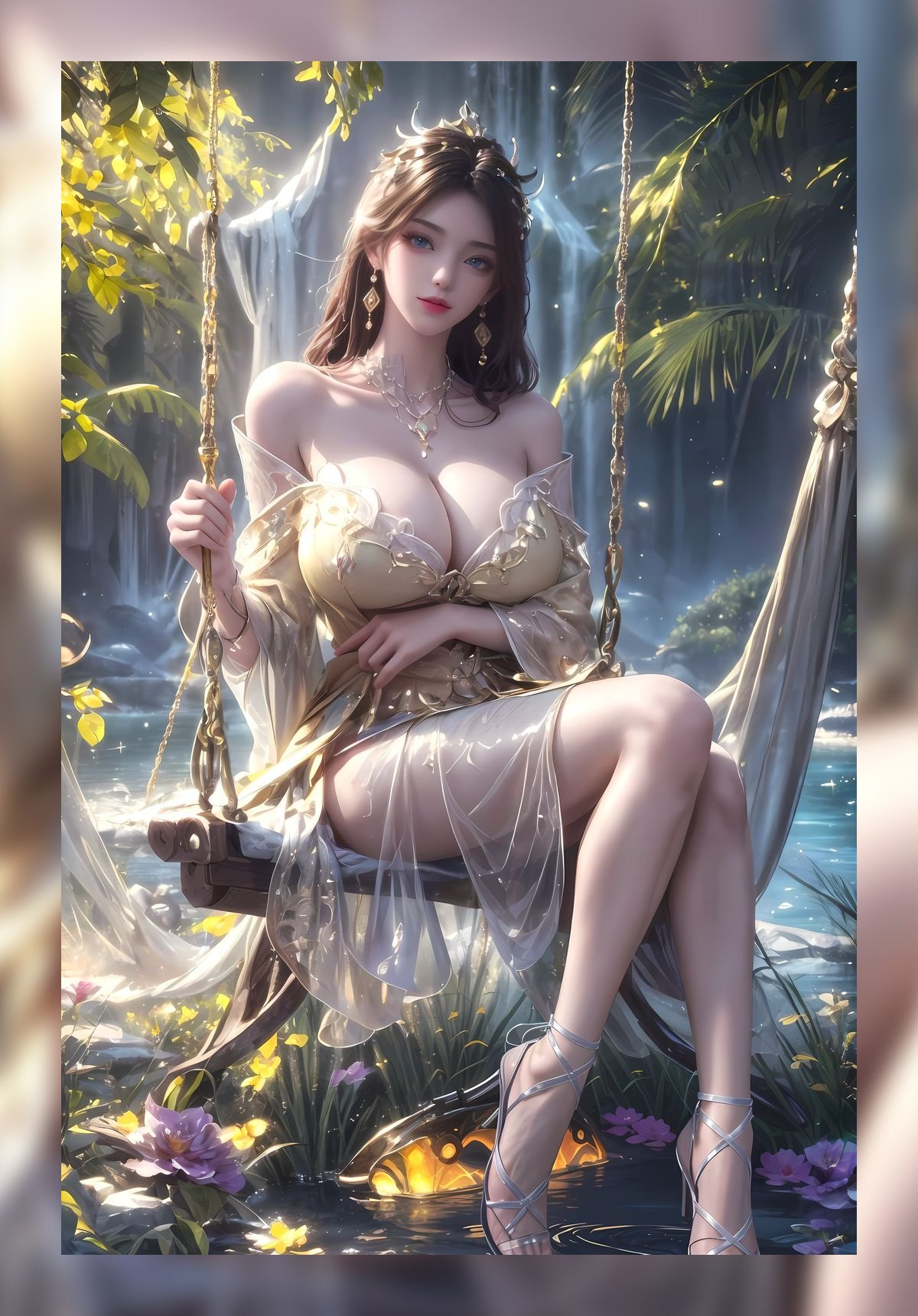 精美的ai壁纸诛仙金瓶儿优质4k图包下载