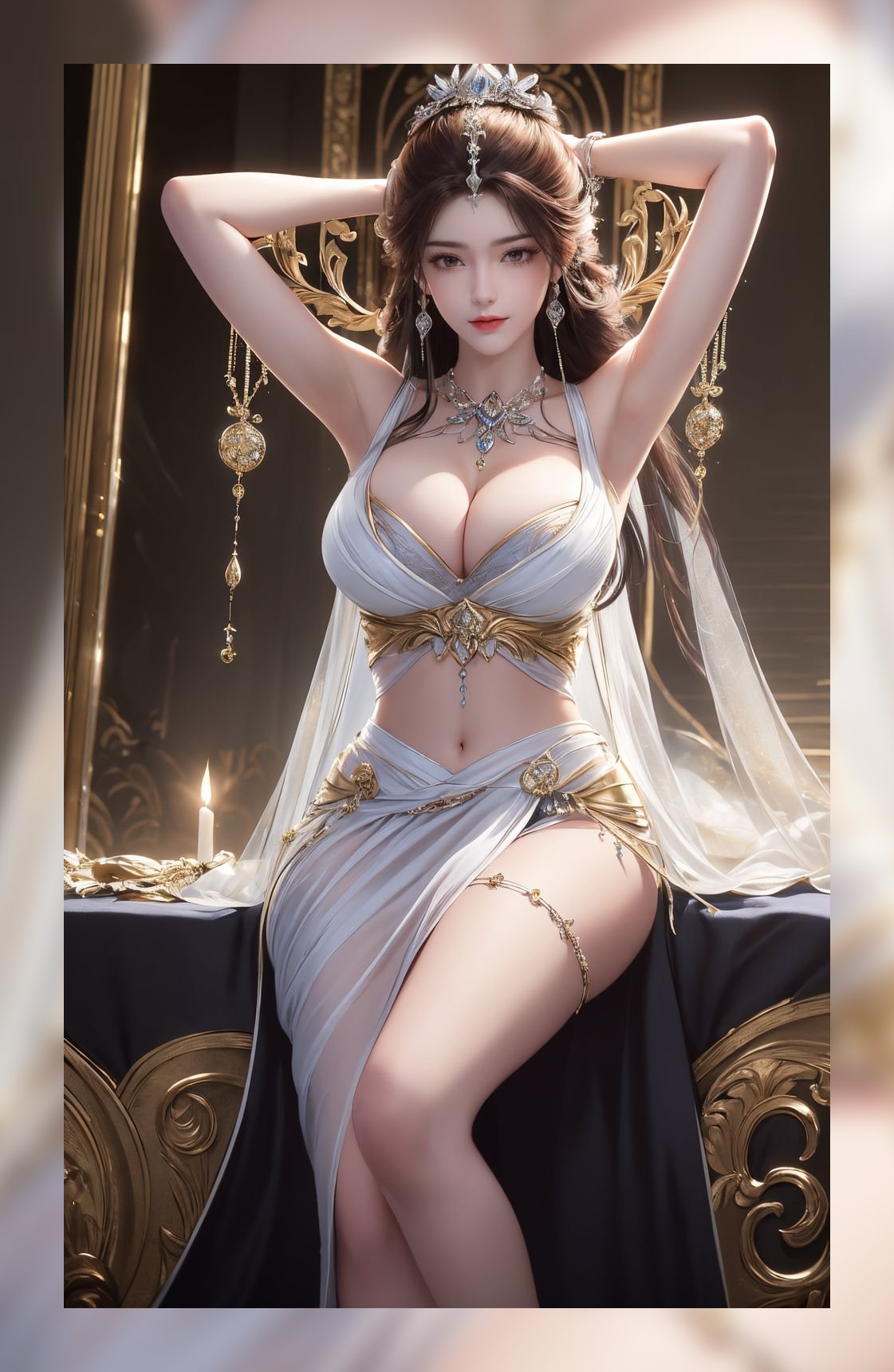 高品质ai桌布完美世界叶倾仙超清晰8k壁纸下载